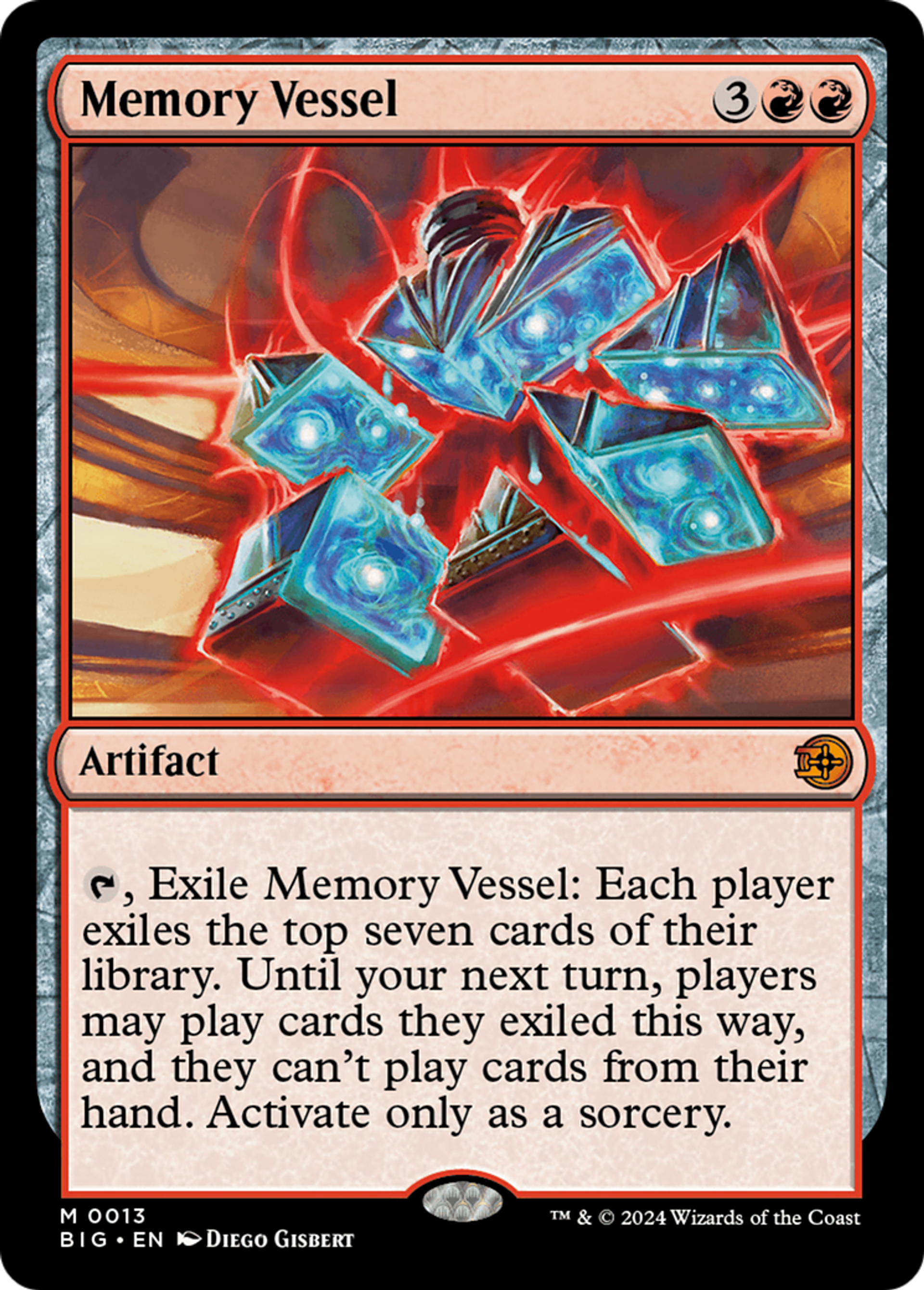 Réceptacle de mémoire — The Big Score — Magic: The Gathering
