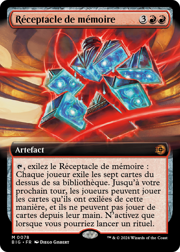 Réceptacle de mémoire — The Big Score — Magic: The Gathering