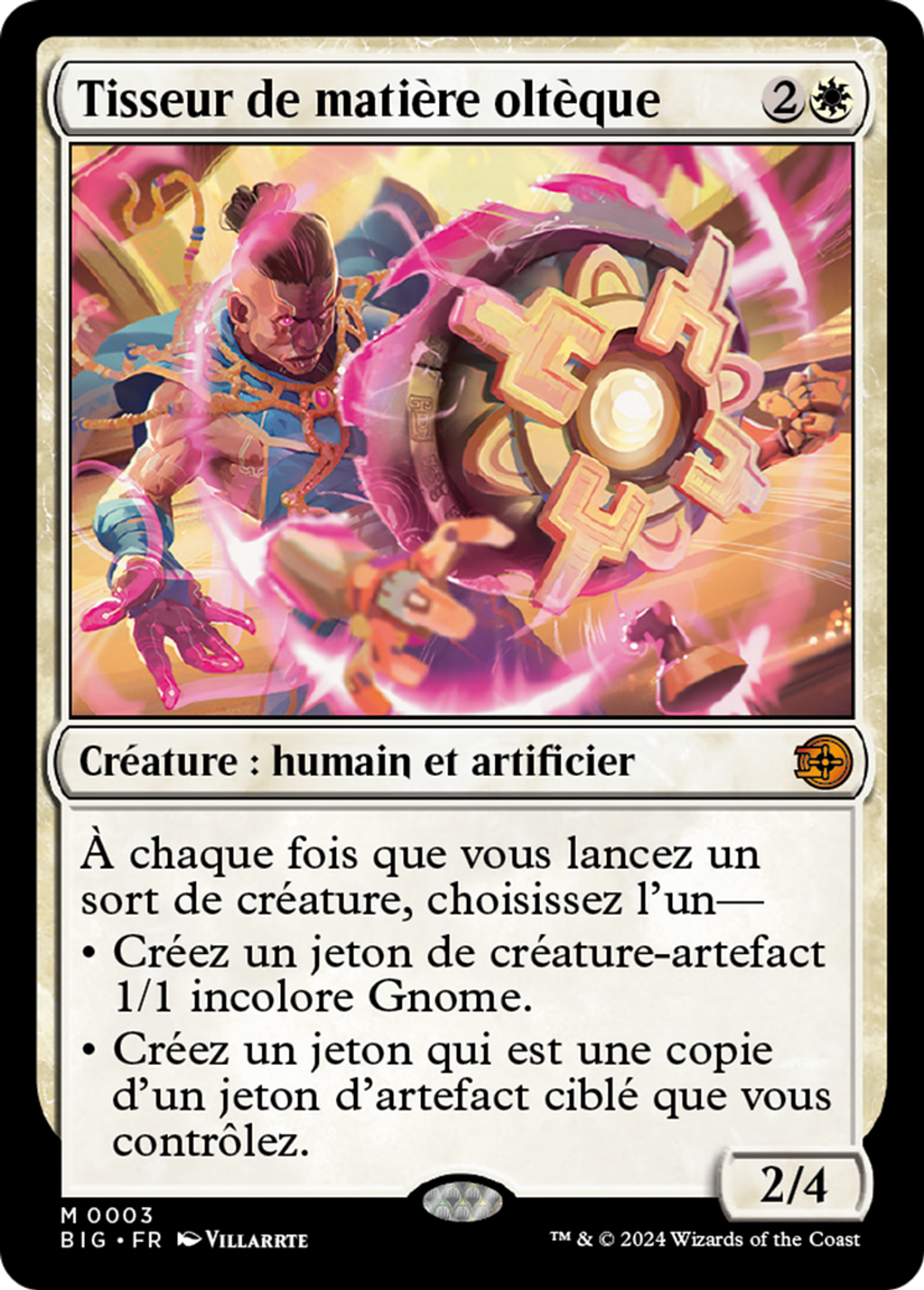 Tisseur de matière oltèque — The Big Score — Magic: The Gathering