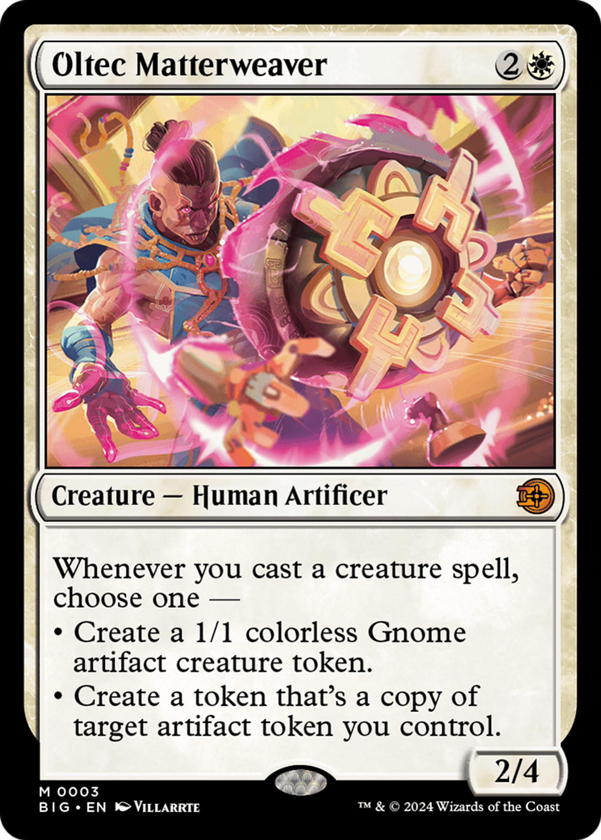 Tisseur de matière oltèque — The Big Score — Magic: The Gathering