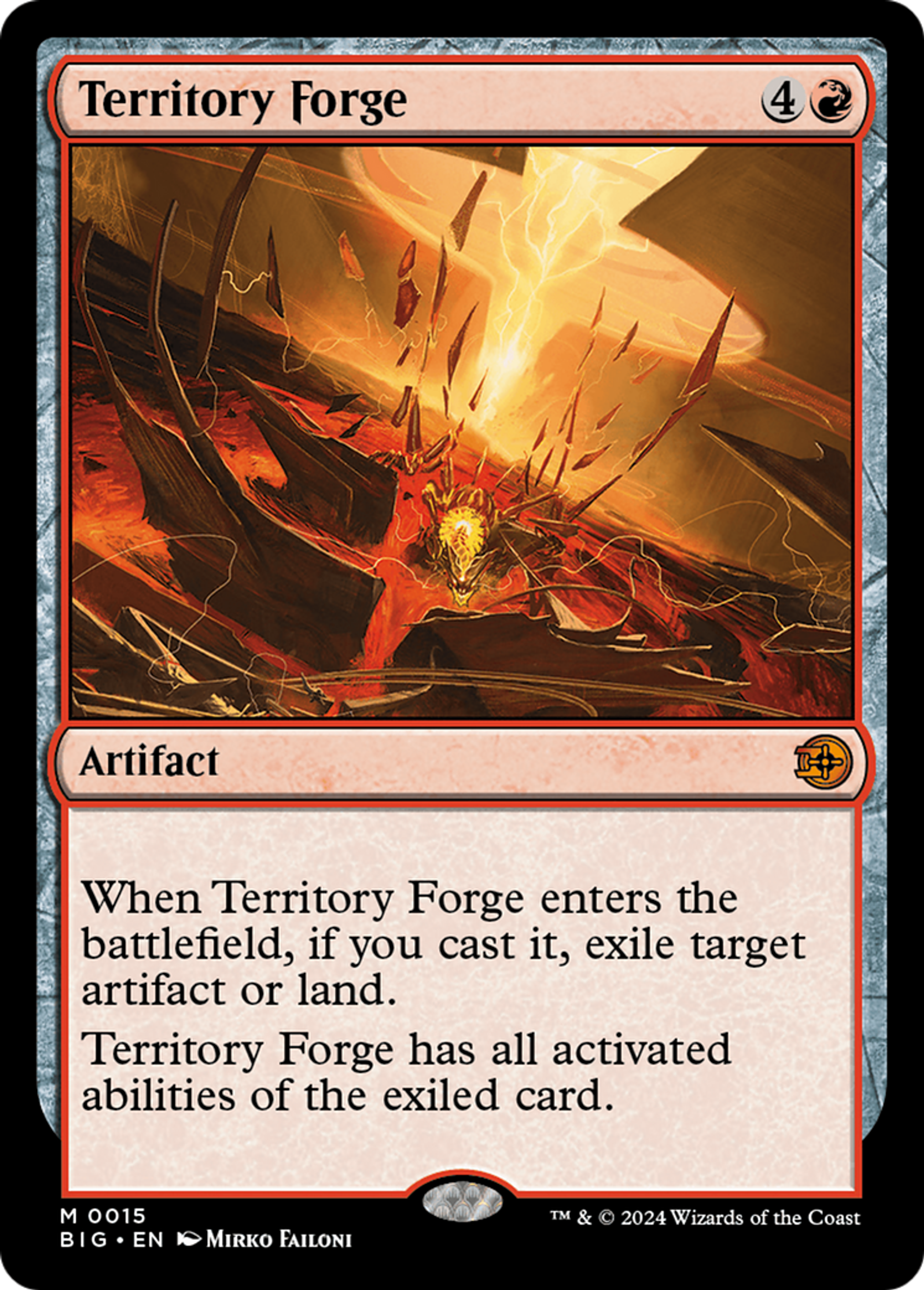 Forge de territoire — The Big Score — Magic: The Gathering
