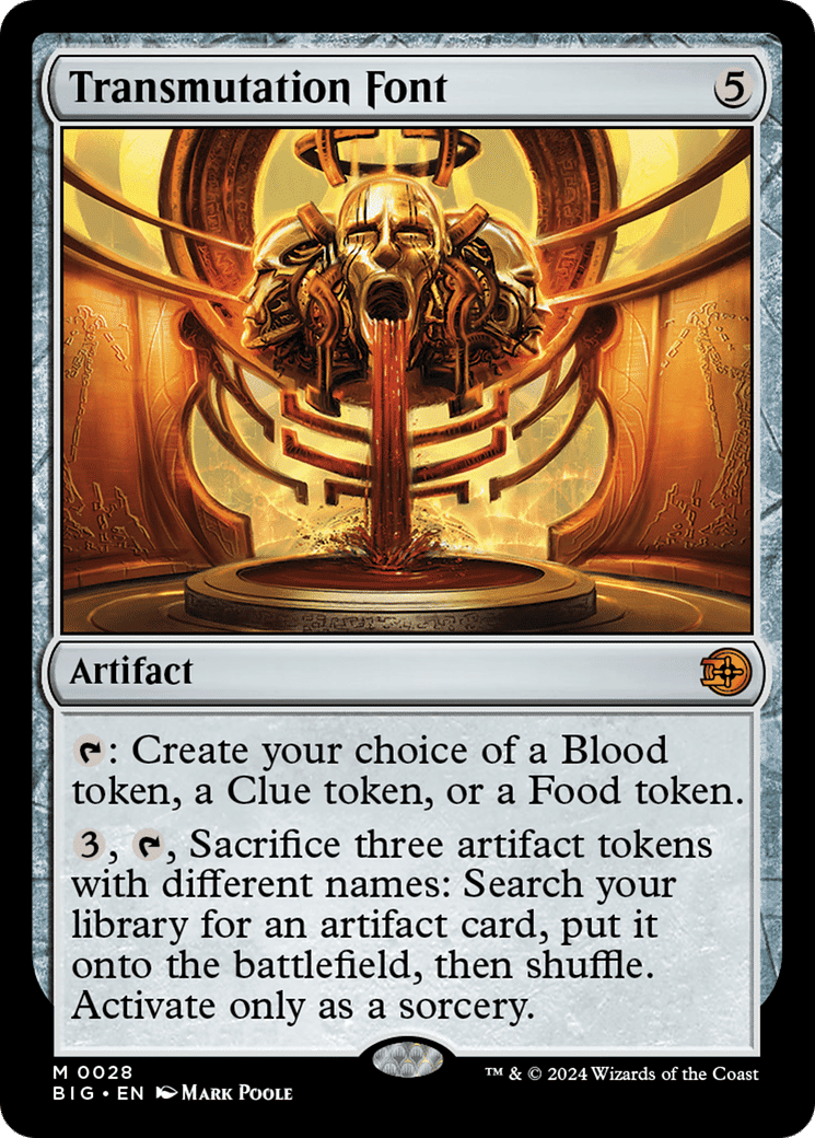 Transmutation Font — The Big Score — Magic: The Gathering