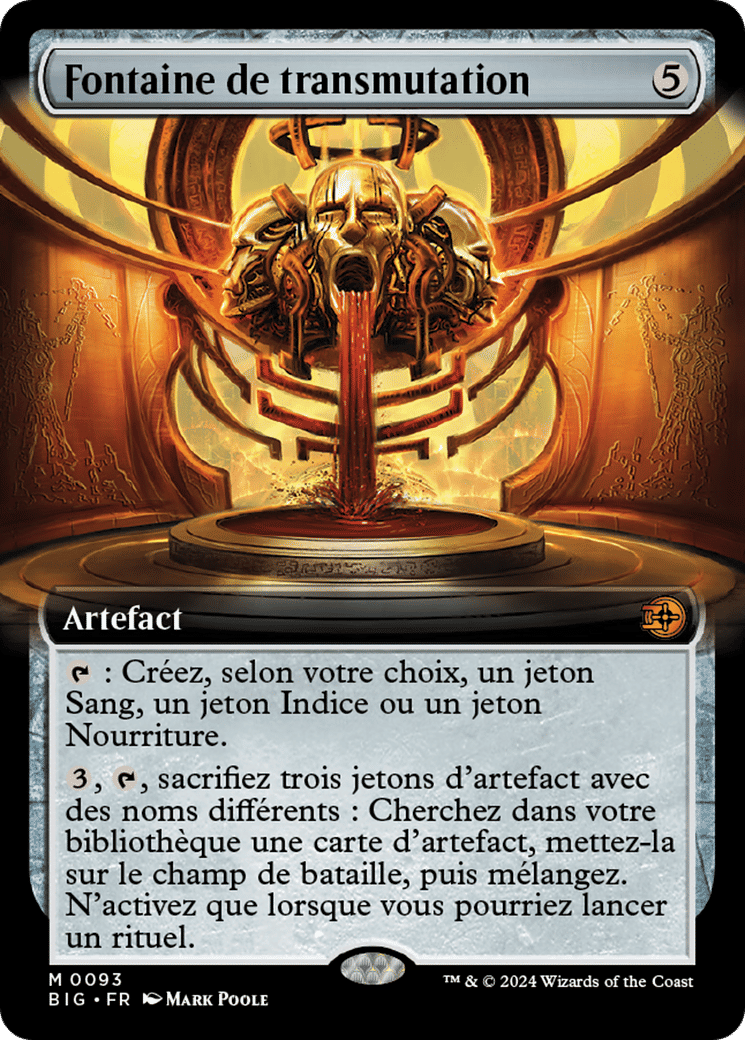Fontaine de transmutation — The Big Score — Magic: The Gathering