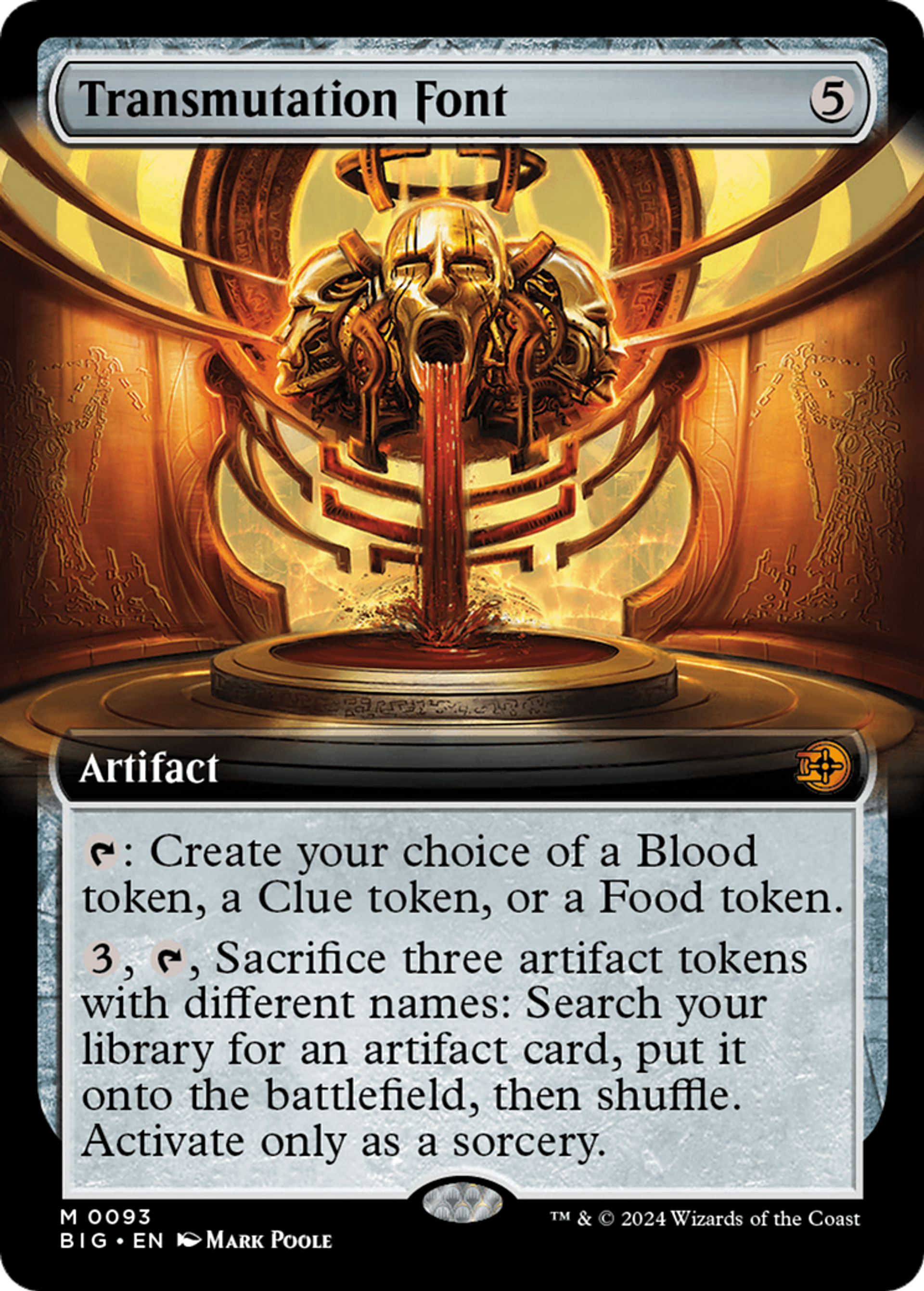 Fontaine de transmutation — The Big Score — Magic: The Gathering