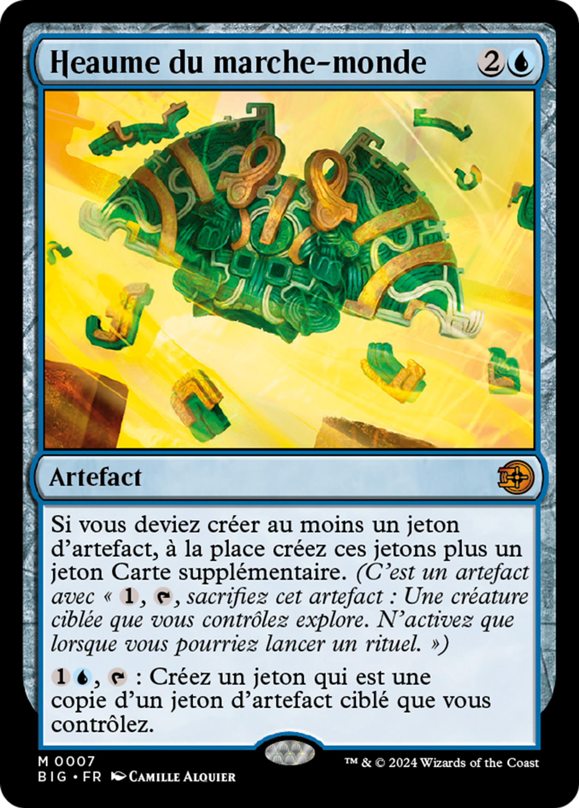 Heaume du marche-monde — The Big Score — Magic: The Gathering