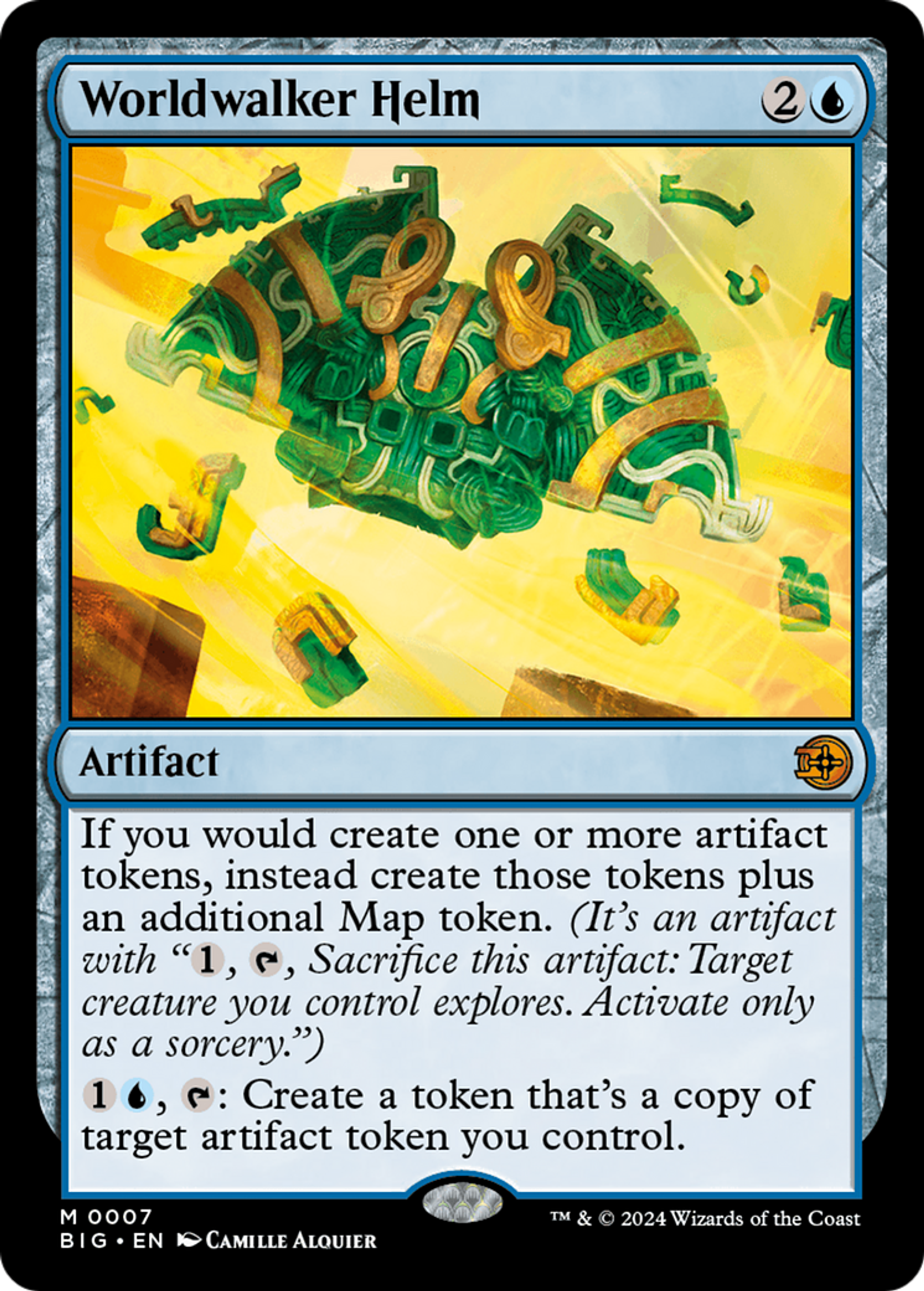 Heaume du marche-monde — The Big Score — Magic: The Gathering