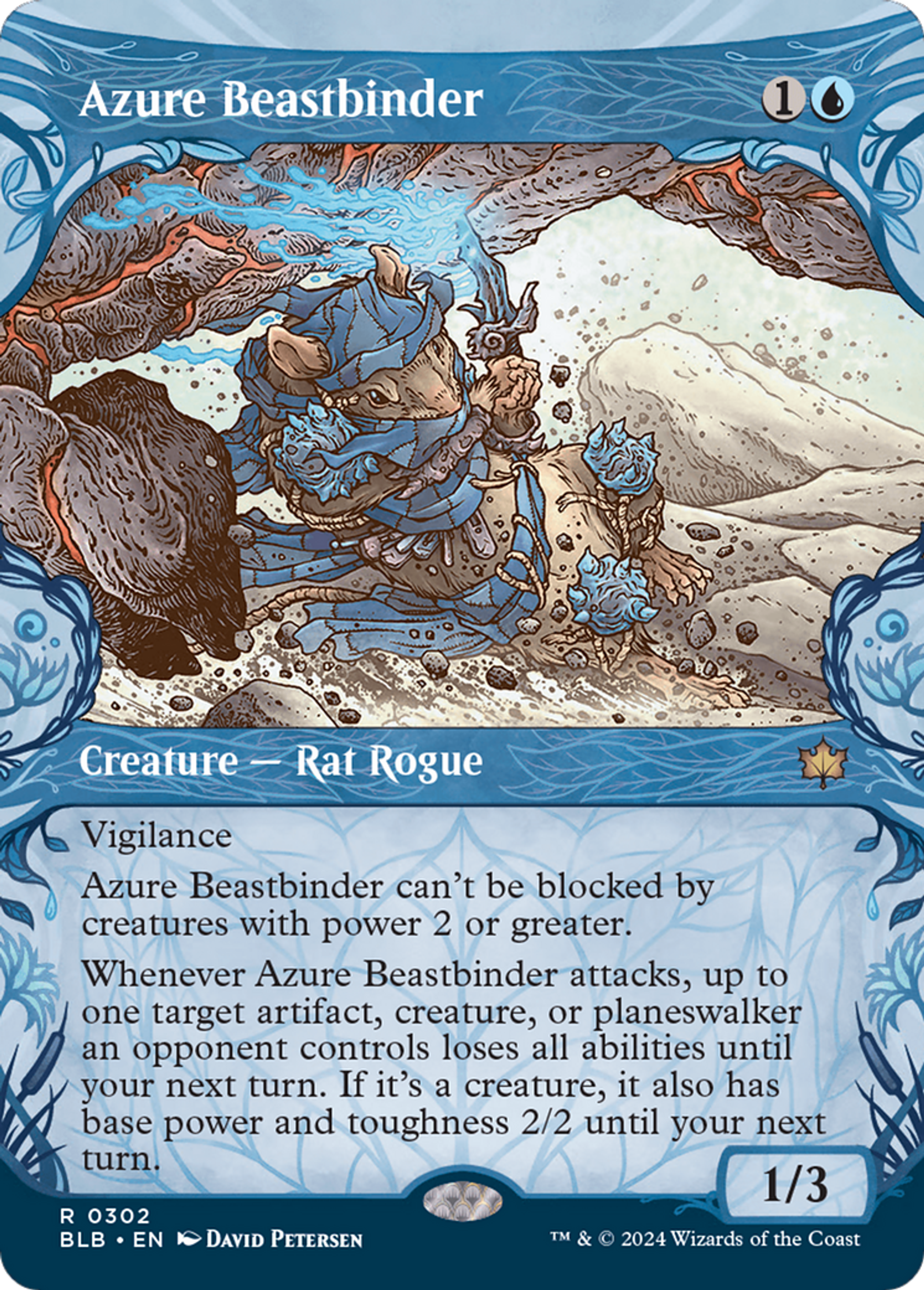Azure Beastbinder — Bloomburrow — Magic: The Gathering