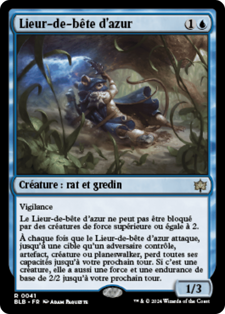 Lieur-de-bête d'azur — Bloomburrow — Magic: The Gathering