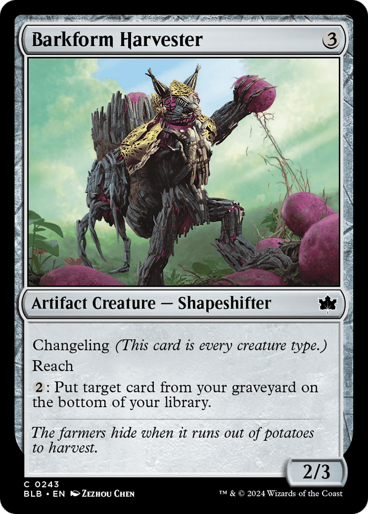 Barkform Harvester — Bloomburrow — Magic: The Gathering