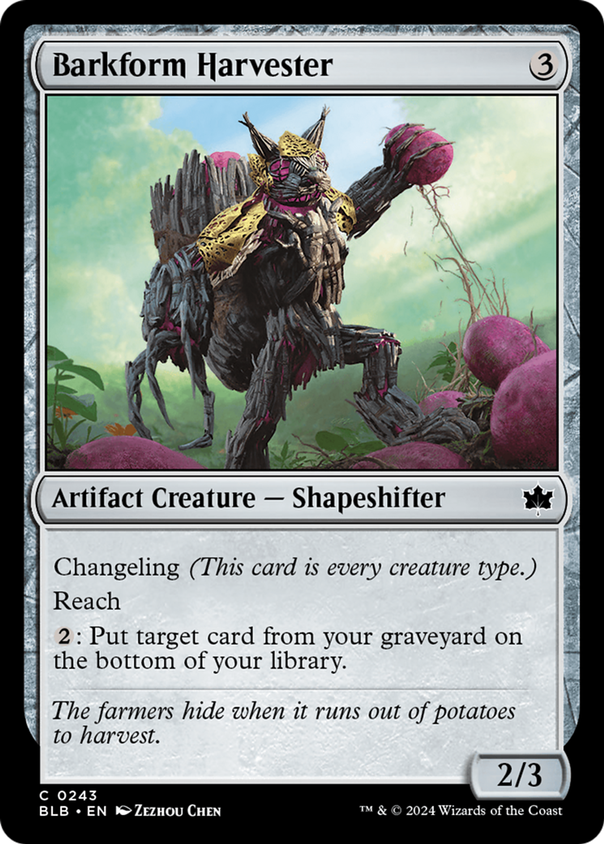 Moissonneur écorciforme — Bloomburrow — Magic: The Gathering