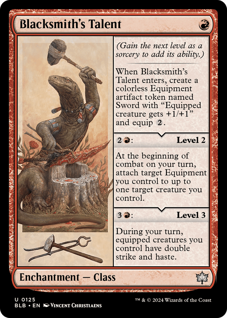 Blacksmith's Talent — Bloomburrow — Magic: The Gathering