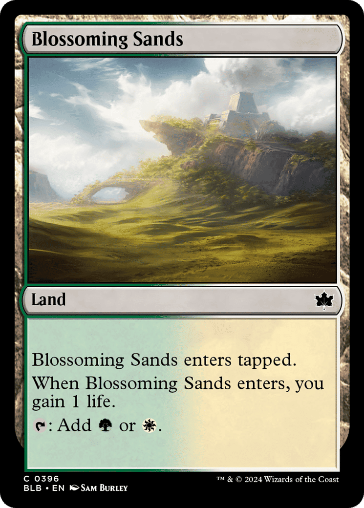 Blossoming Sands — Bloomburrow — Magic: The Gathering
