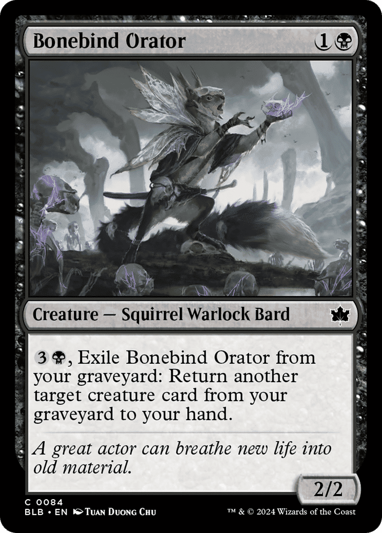 Bonebind Orator — Bloomburrow — Magic: The Gathering