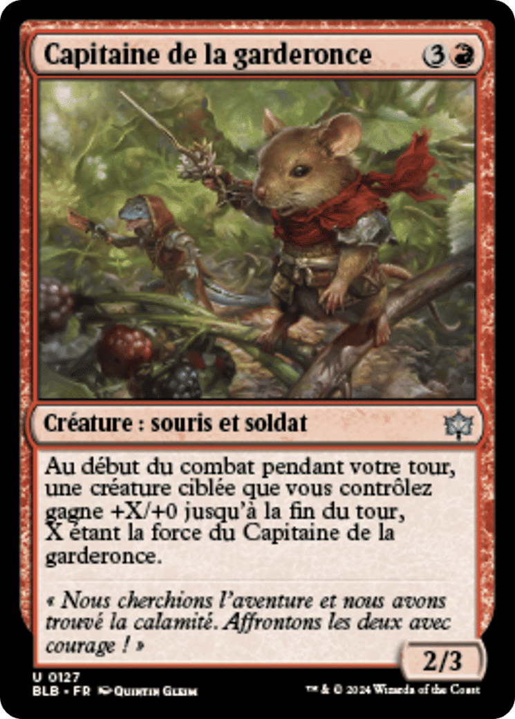 Capitaine de la garderonce — Bloomburrow — Magic: The Gathering