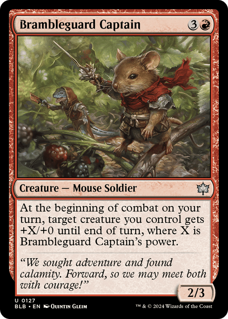 Brambleguard Captain — Bloomburrow — Magic: The Gathering