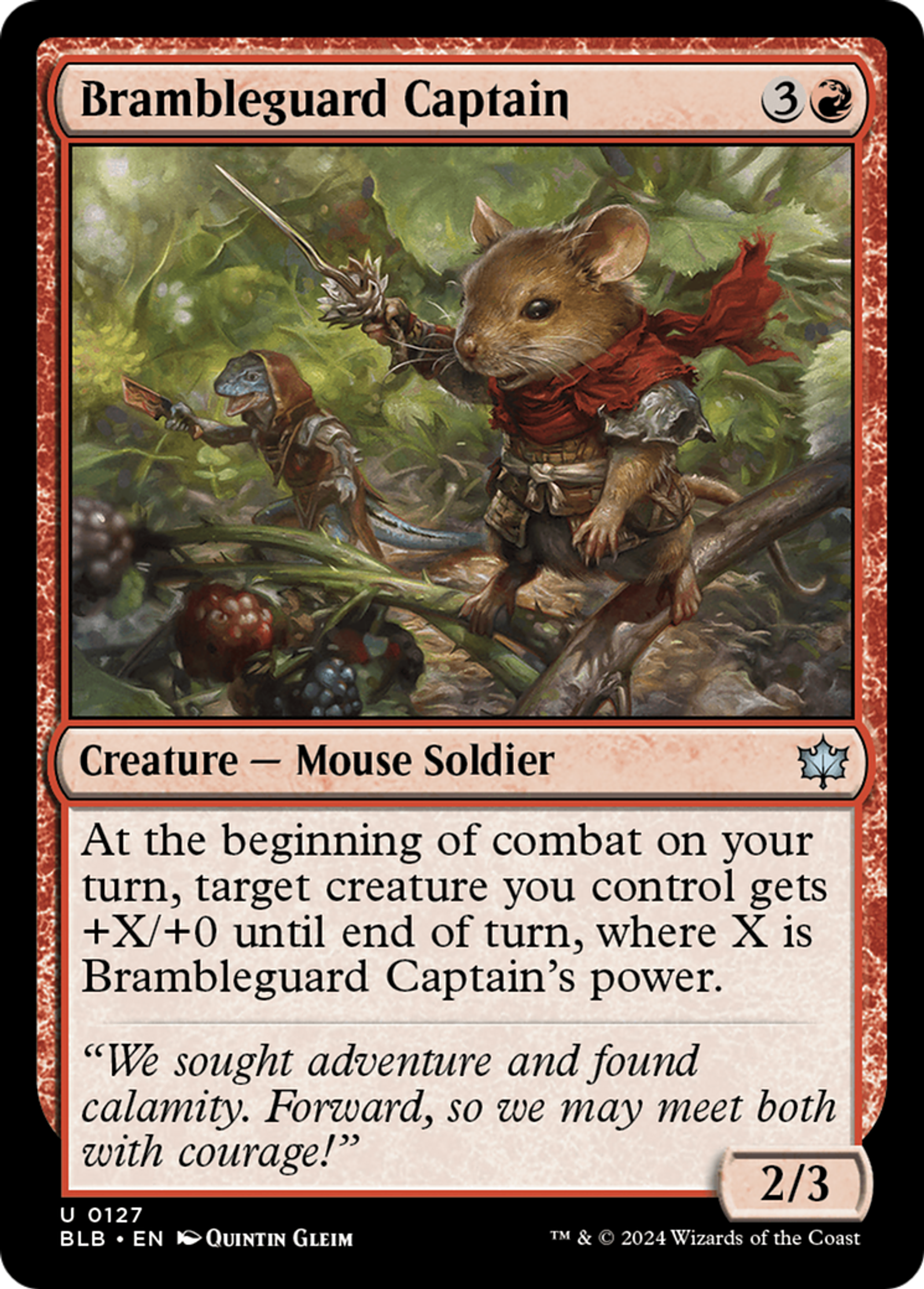 Brambleguard Captain — Bloomburrow — Magic: The Gathering