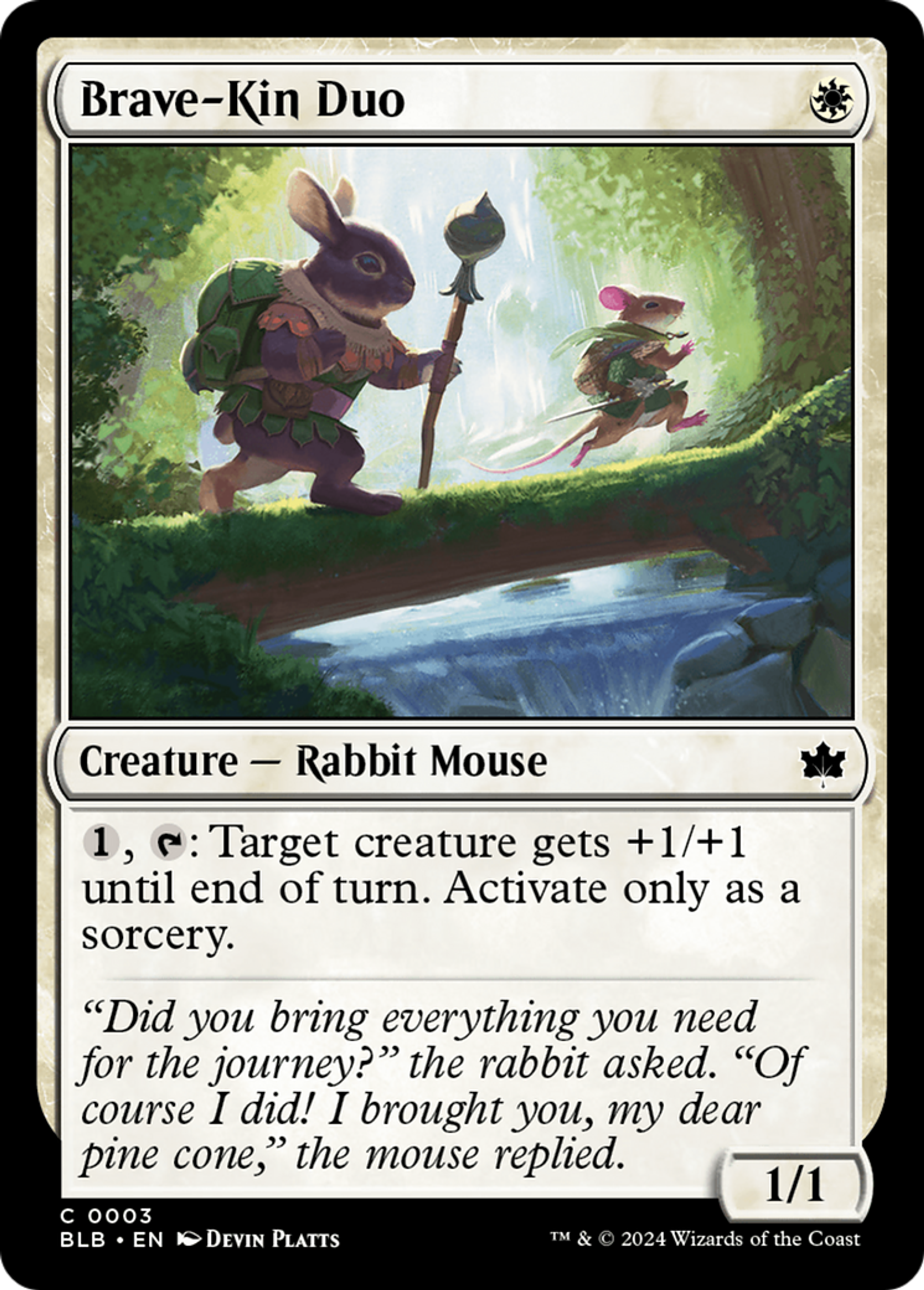 Brave-Kin Duo — Bloomburrow — Magic: The Gathering