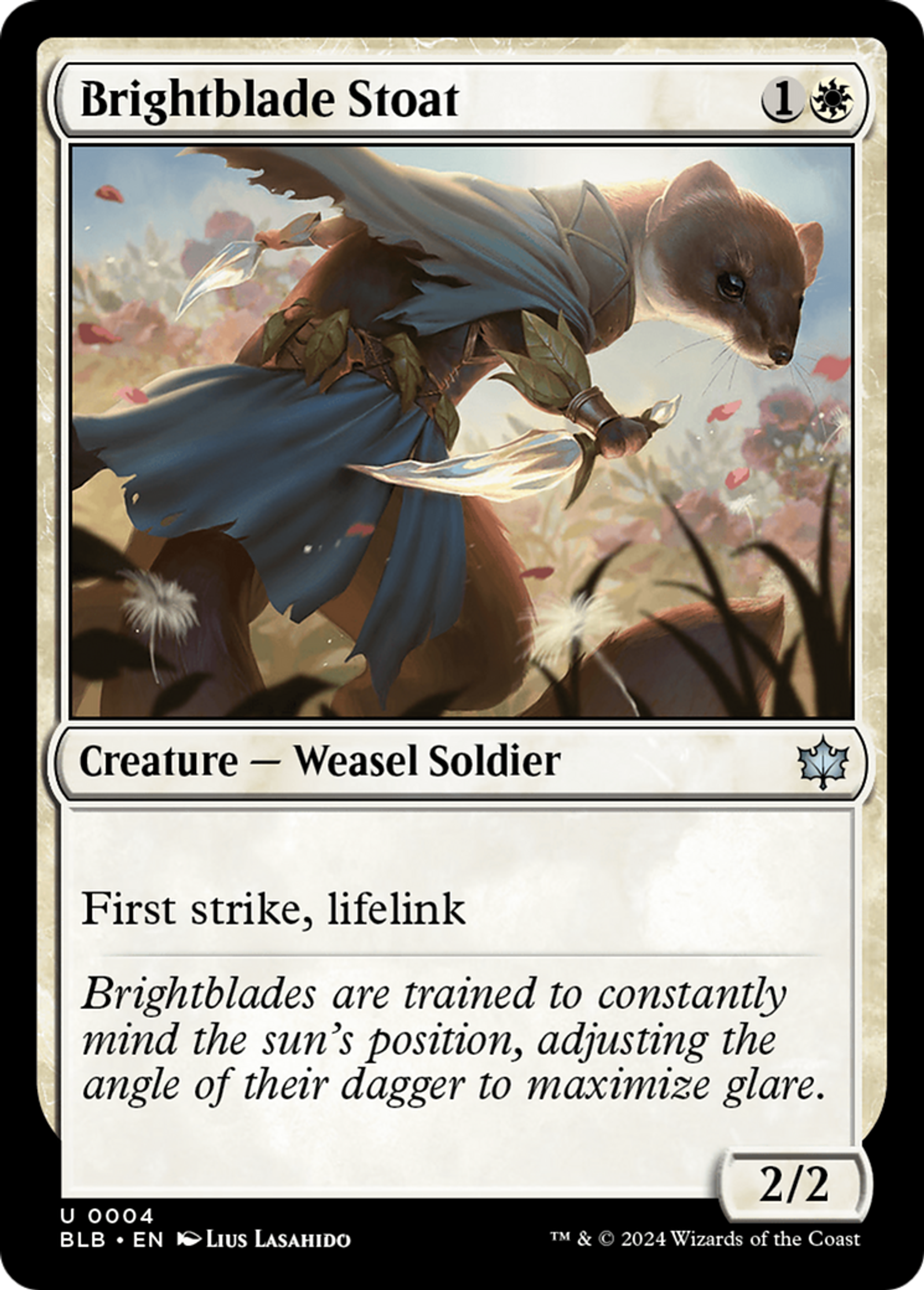 Brightblade Stoat — Bloomburrow — Magic: The Gathering