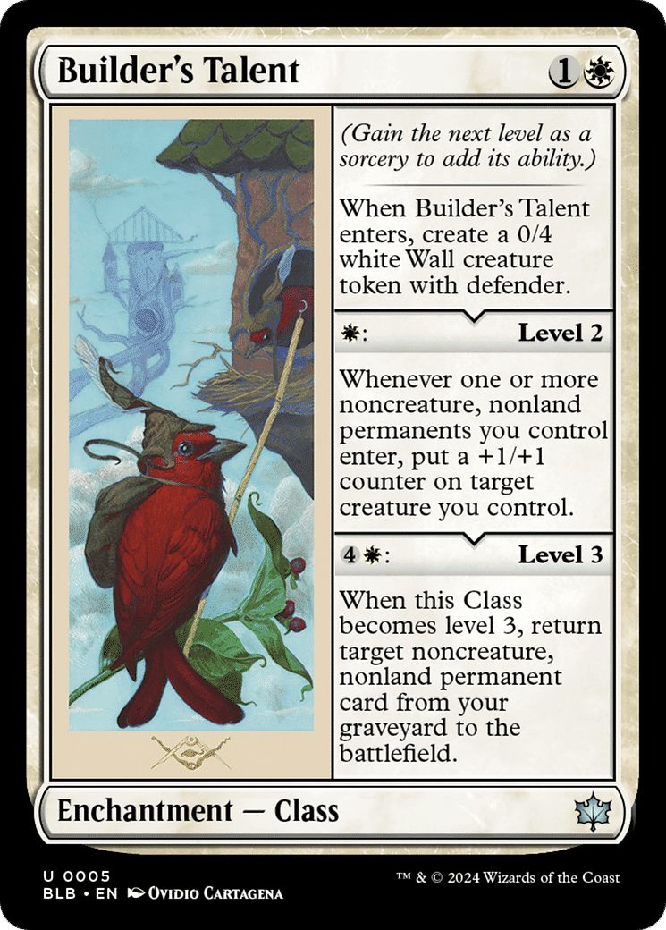 Builder's Talent — Bloomburrow — Magic: The Gathering