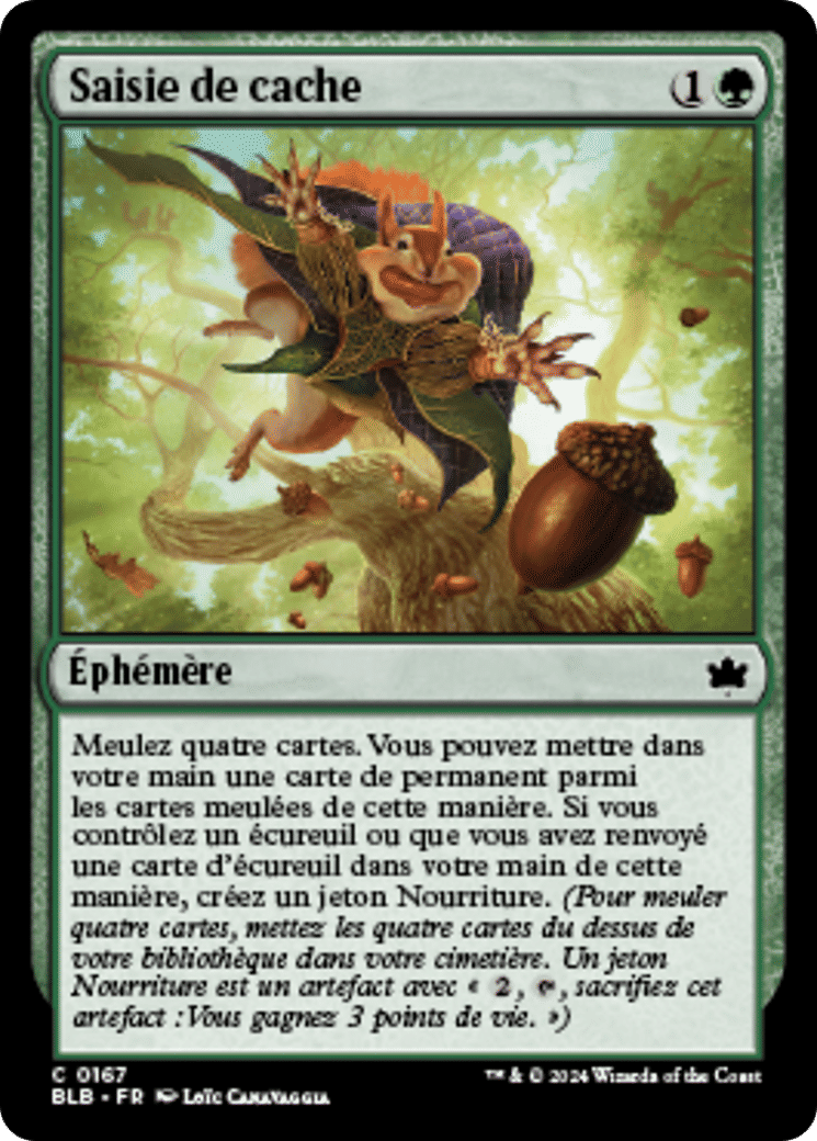 Saisie de cache — Bloomburrow — Magic: The Gathering