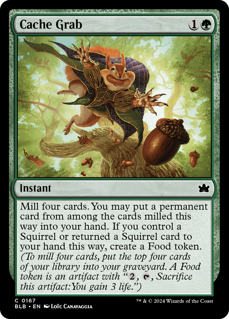 Cache Grab — Bloomburrow — Magic: The Gathering