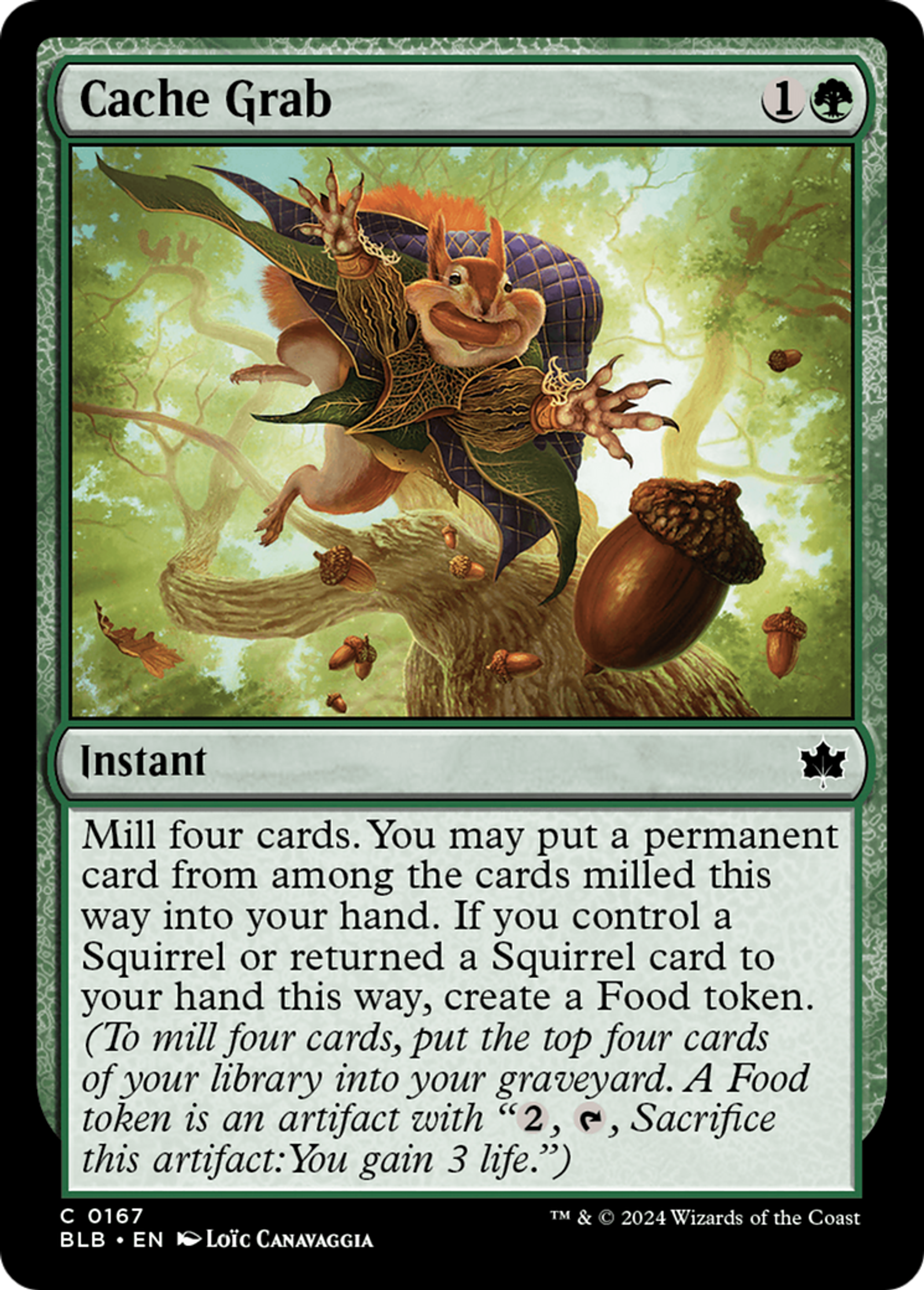 Cache Grab — Bloomburrow — Magic: The Gathering