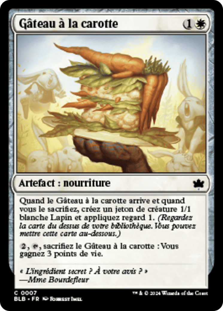 Gâteau à la carotte — Bloomburrow — Magic: The Gathering