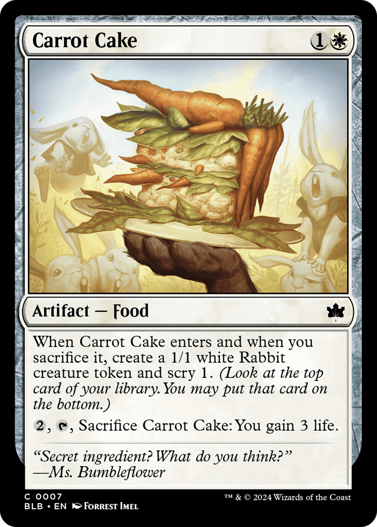 Carrot Cake — Bloomburrow — Magic: The Gathering