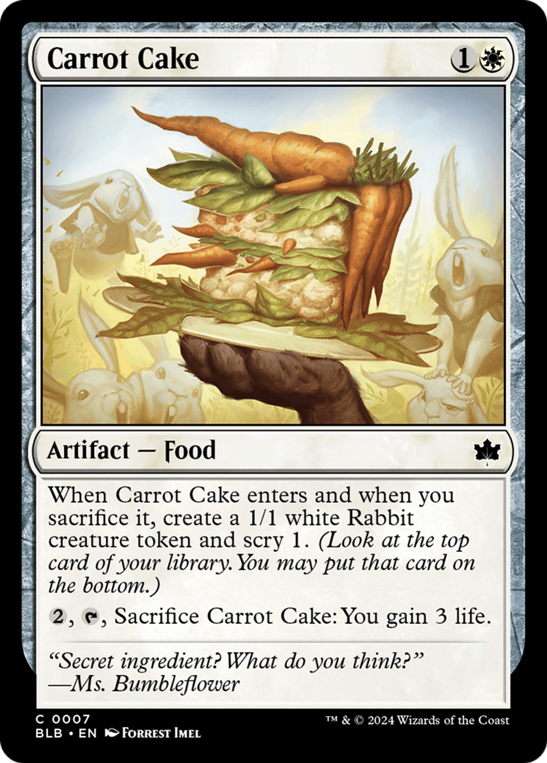 Carrot Cake — Bloomburrow — Magic: The Gathering
