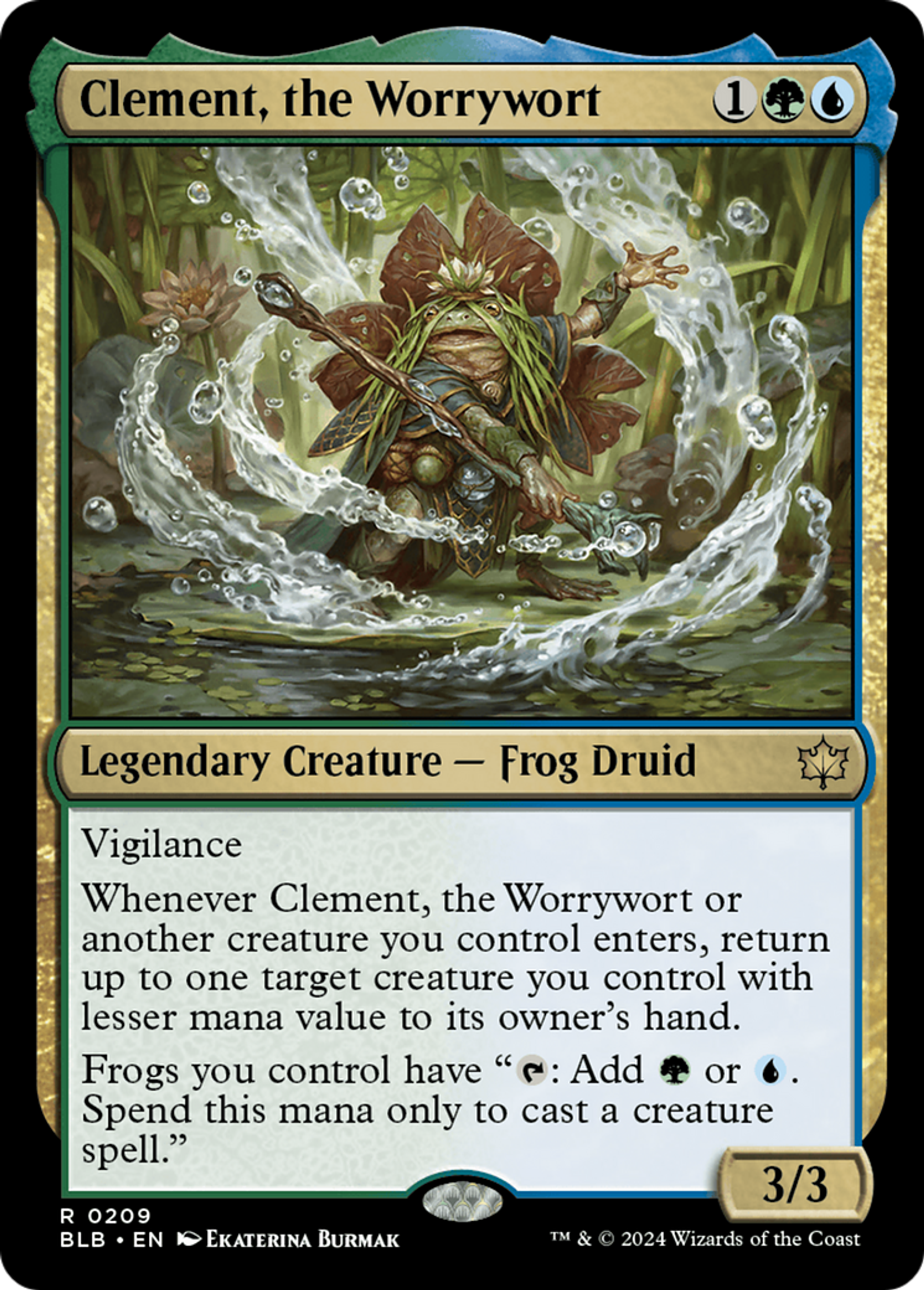 Clement, the Worrywort — Bloomburrow — Magic: The Gathering