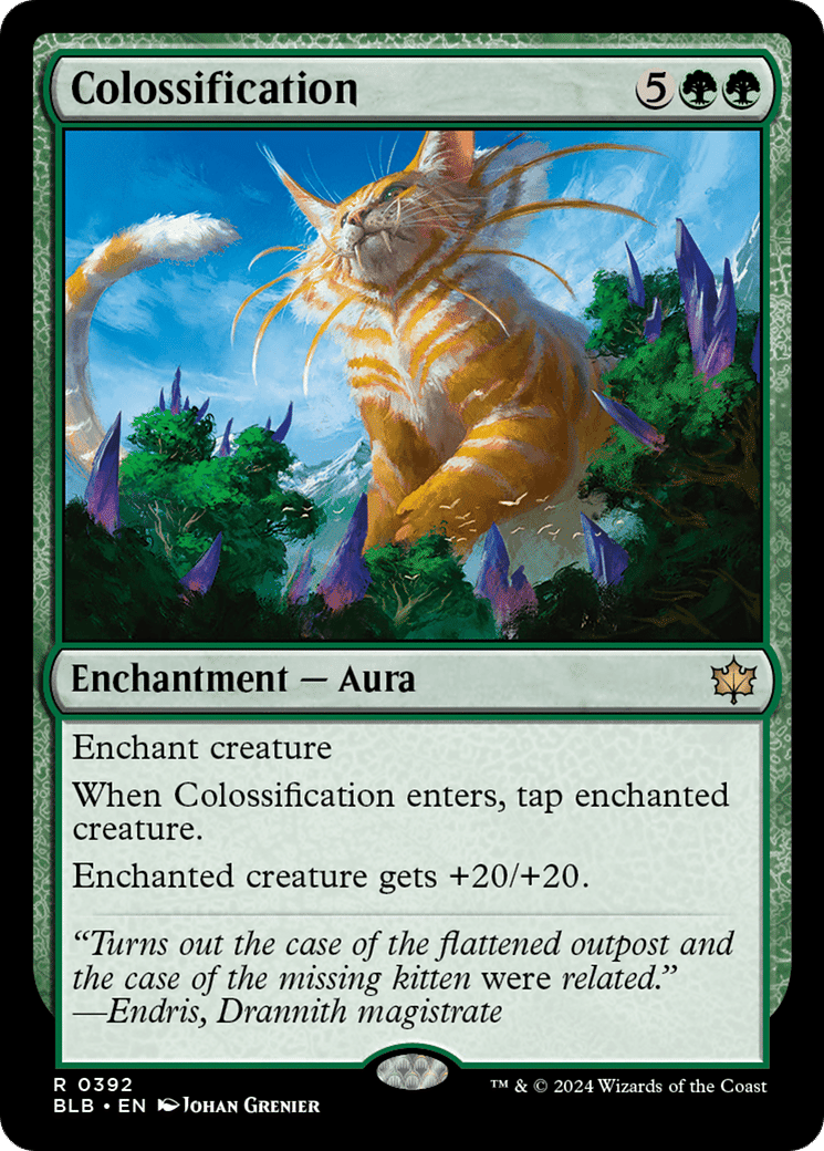 Colossification — Bloomburrow — Magic: The Gathering