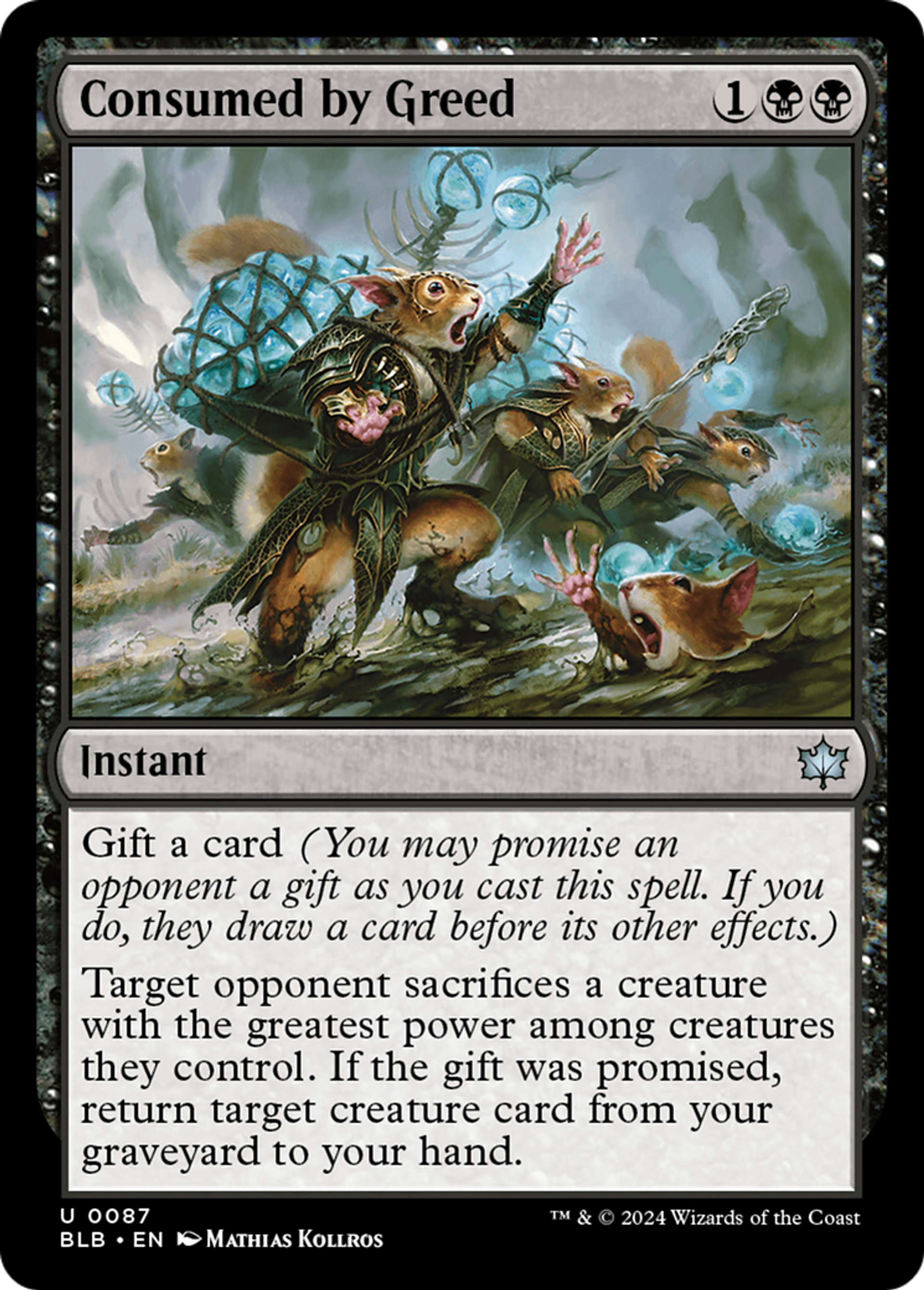Consumed by Greed — Bloomburrow — Magic: The Gathering