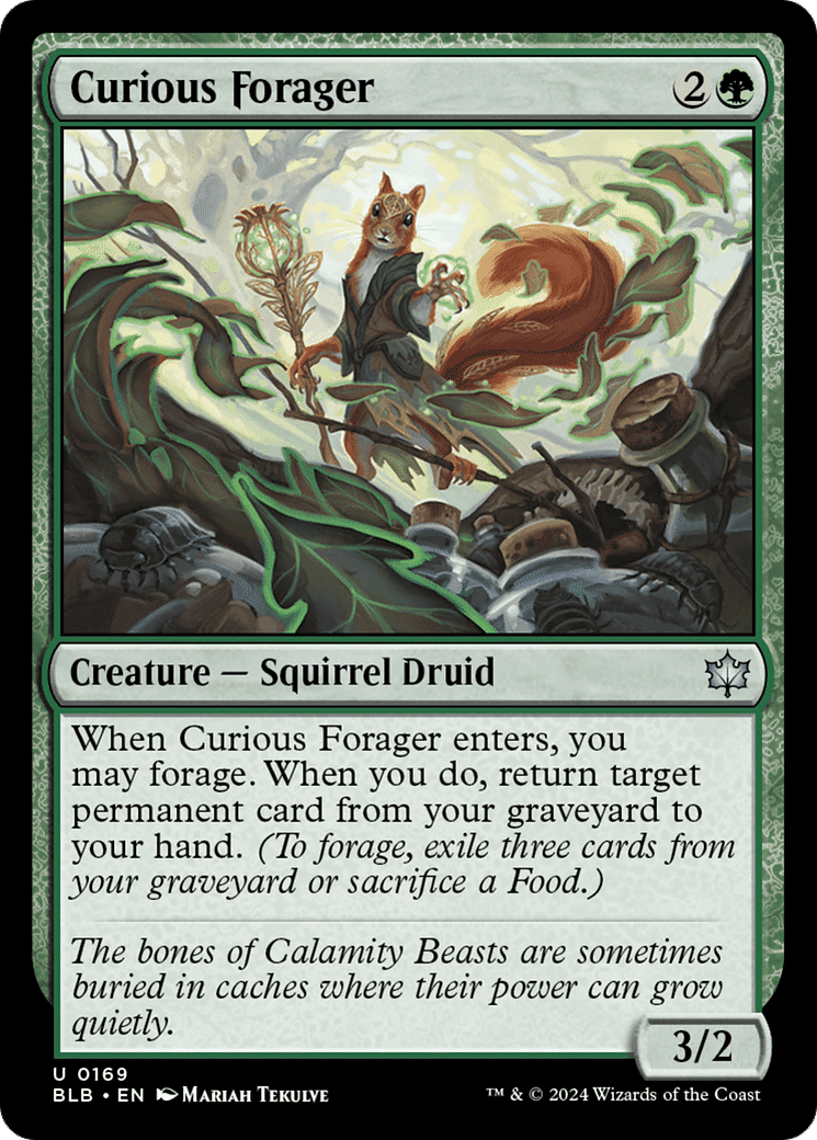 Curious Forager — Bloomburrow — Magic: The Gathering