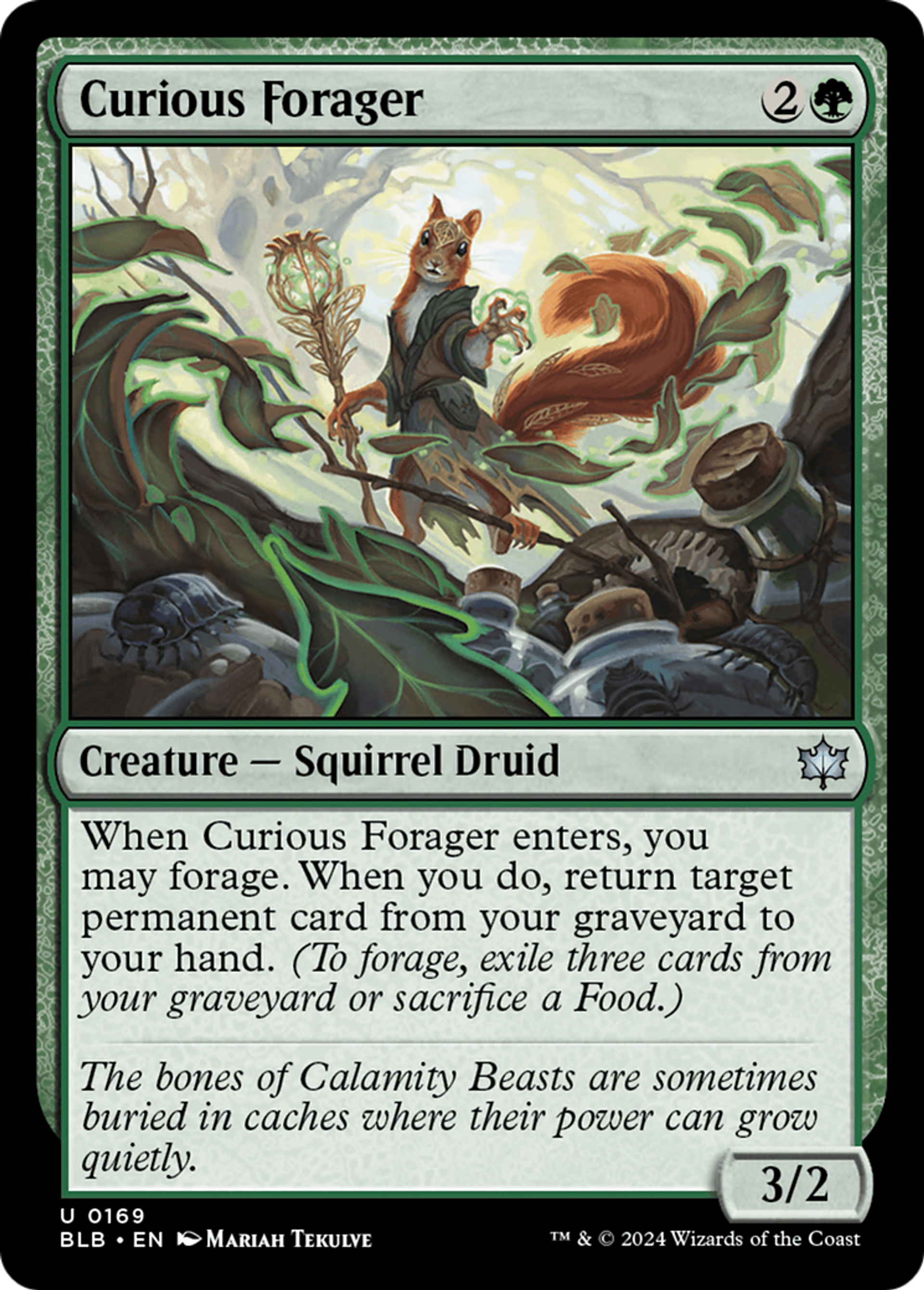 Curious Forager — Bloomburrow — Magic: The Gathering