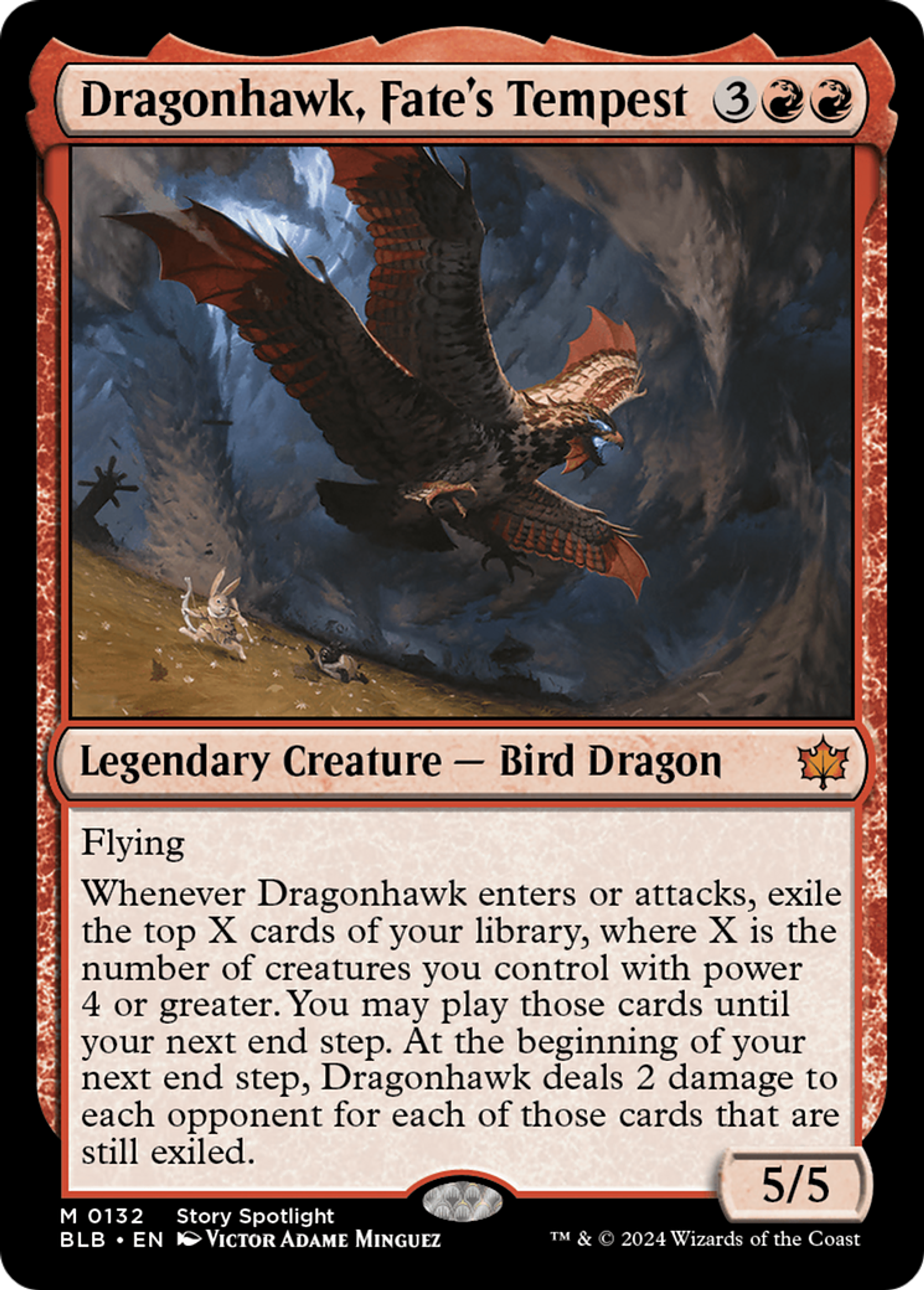 Sacredragon, tempête du destin — Bloomburrow — Magic: The Gathering