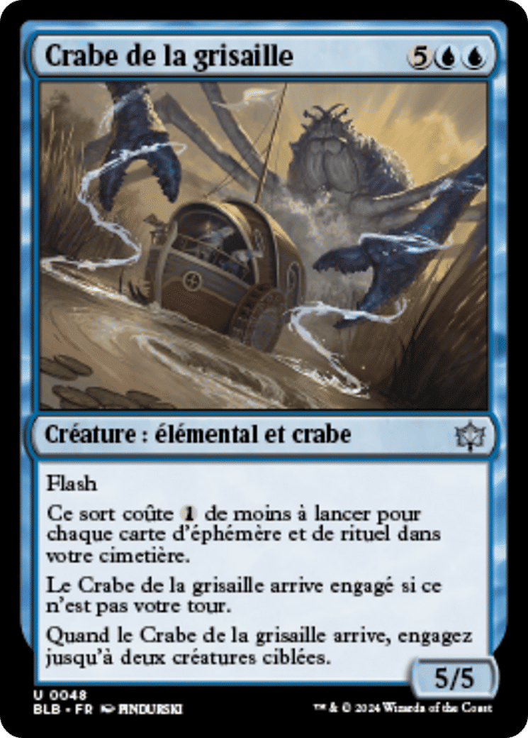 Crabe de la grisaille — Bloomburrow — Magic: The Gathering