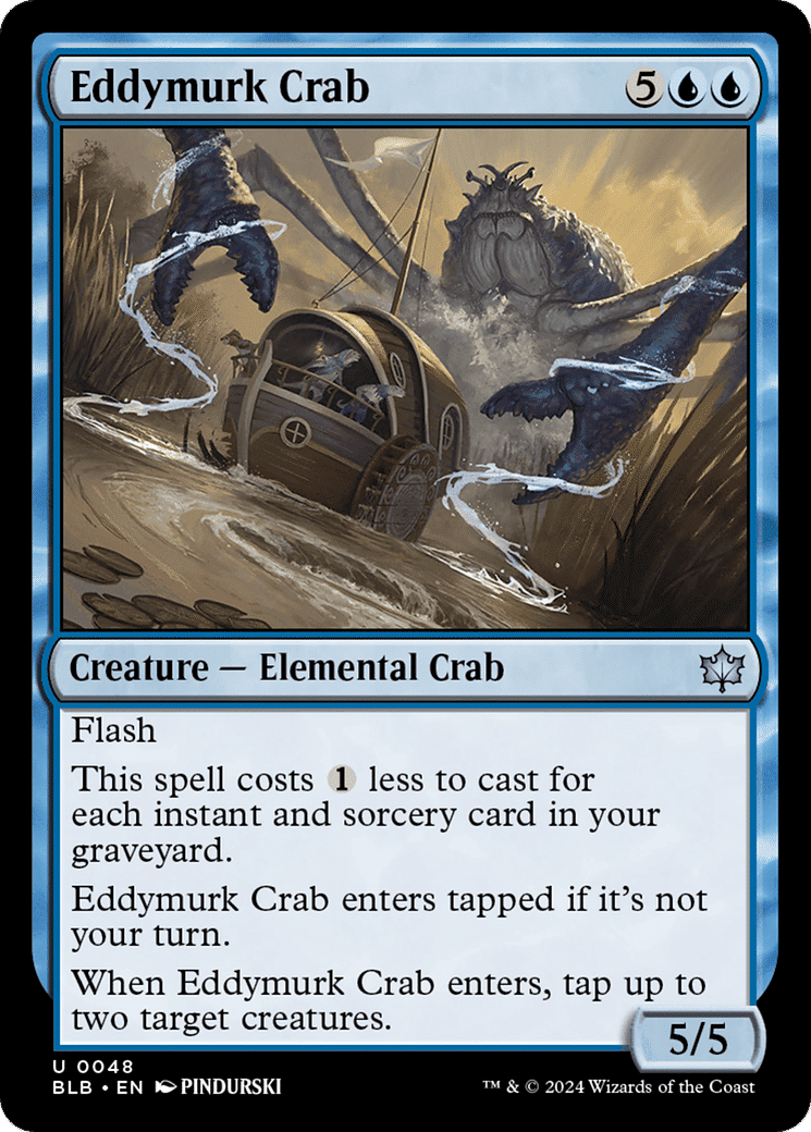 Eddymurk Crab — Bloomburrow — Magic: The Gathering