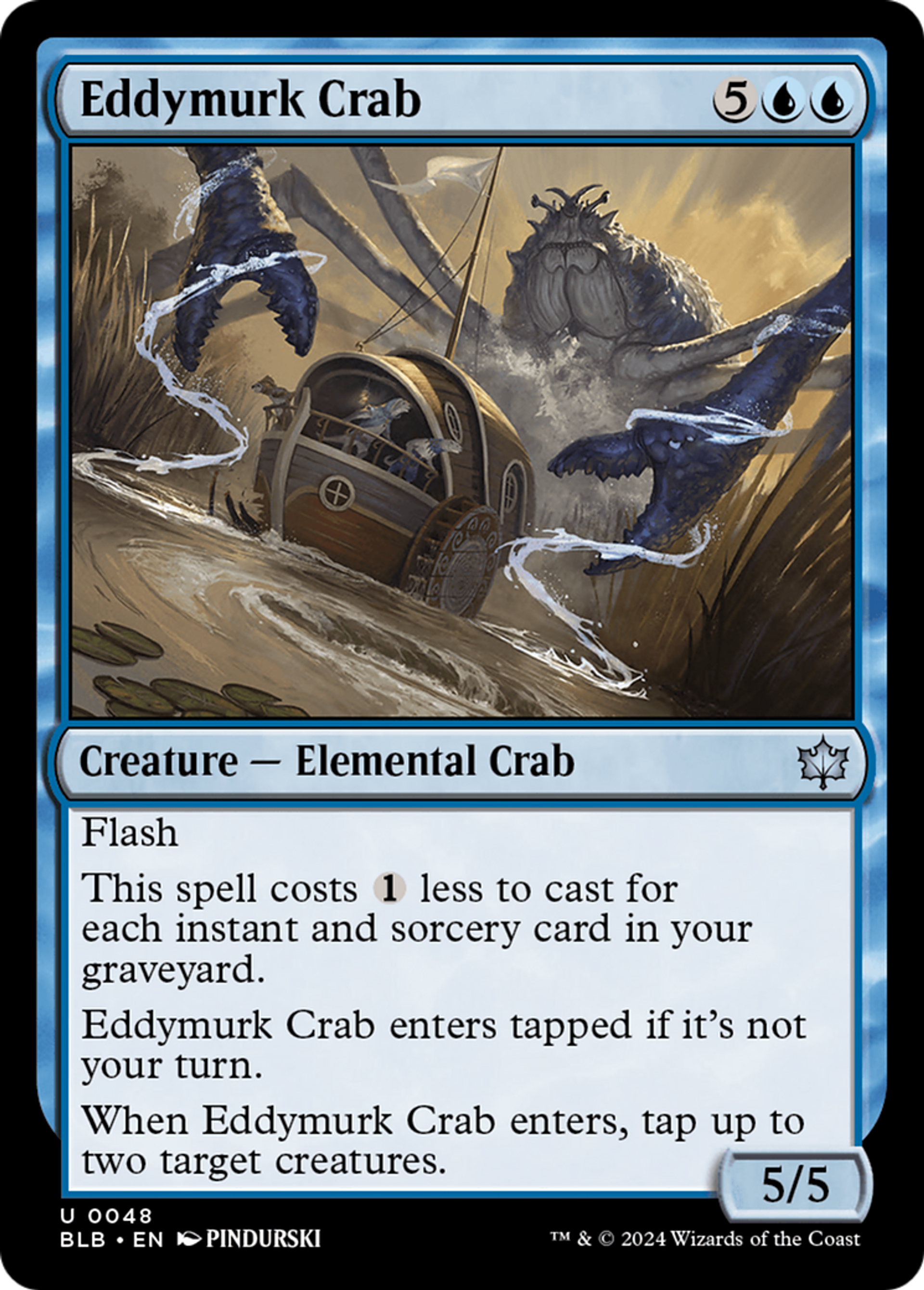 Eddymurk Crab — Bloomburrow — Magic: The Gathering