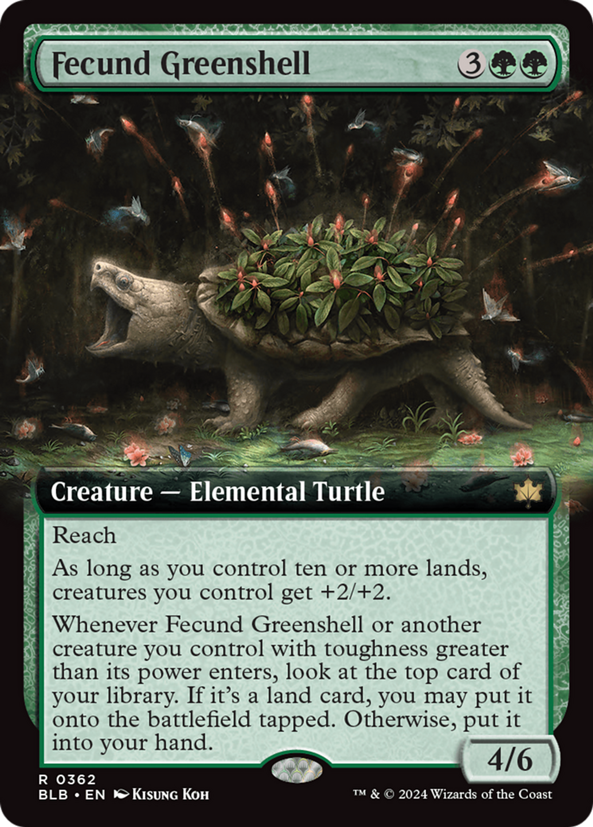 Carapace herbée féconde — Bloomburrow — Magic: The Gathering