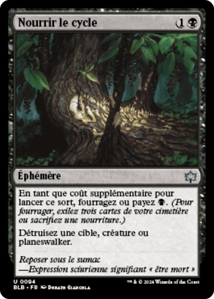 Nourrir le cycle — Bloomburrow — Magic: The Gathering