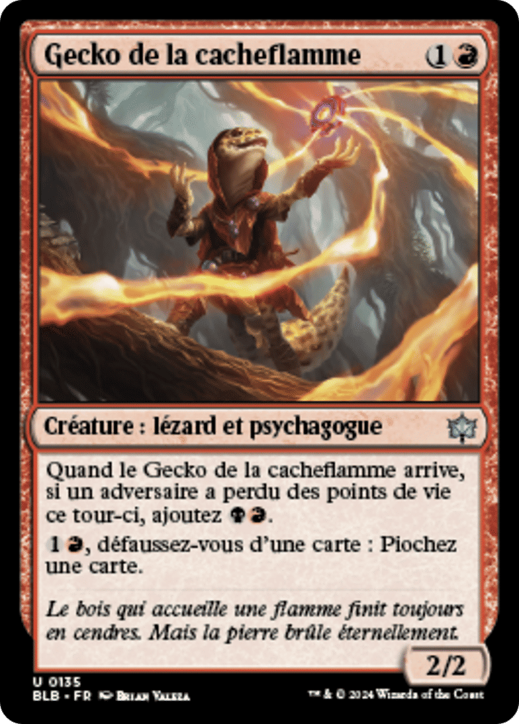 Gecko de la cacheflamme — Bloomburrow — Magic: The Gathering
