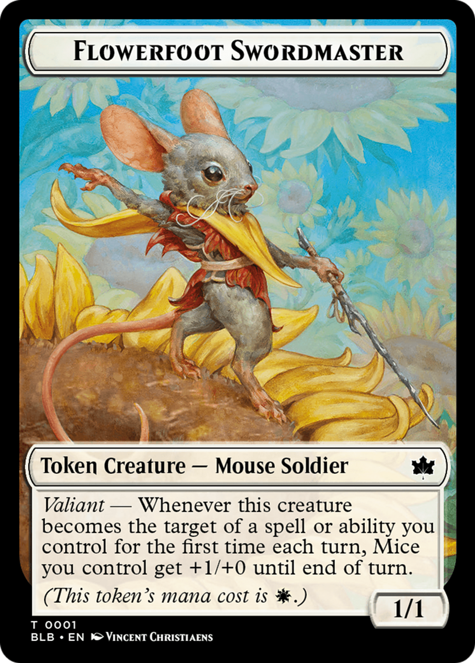 Flowerfoot Swordmaster — Bloomburrow — Magic: The Gathering