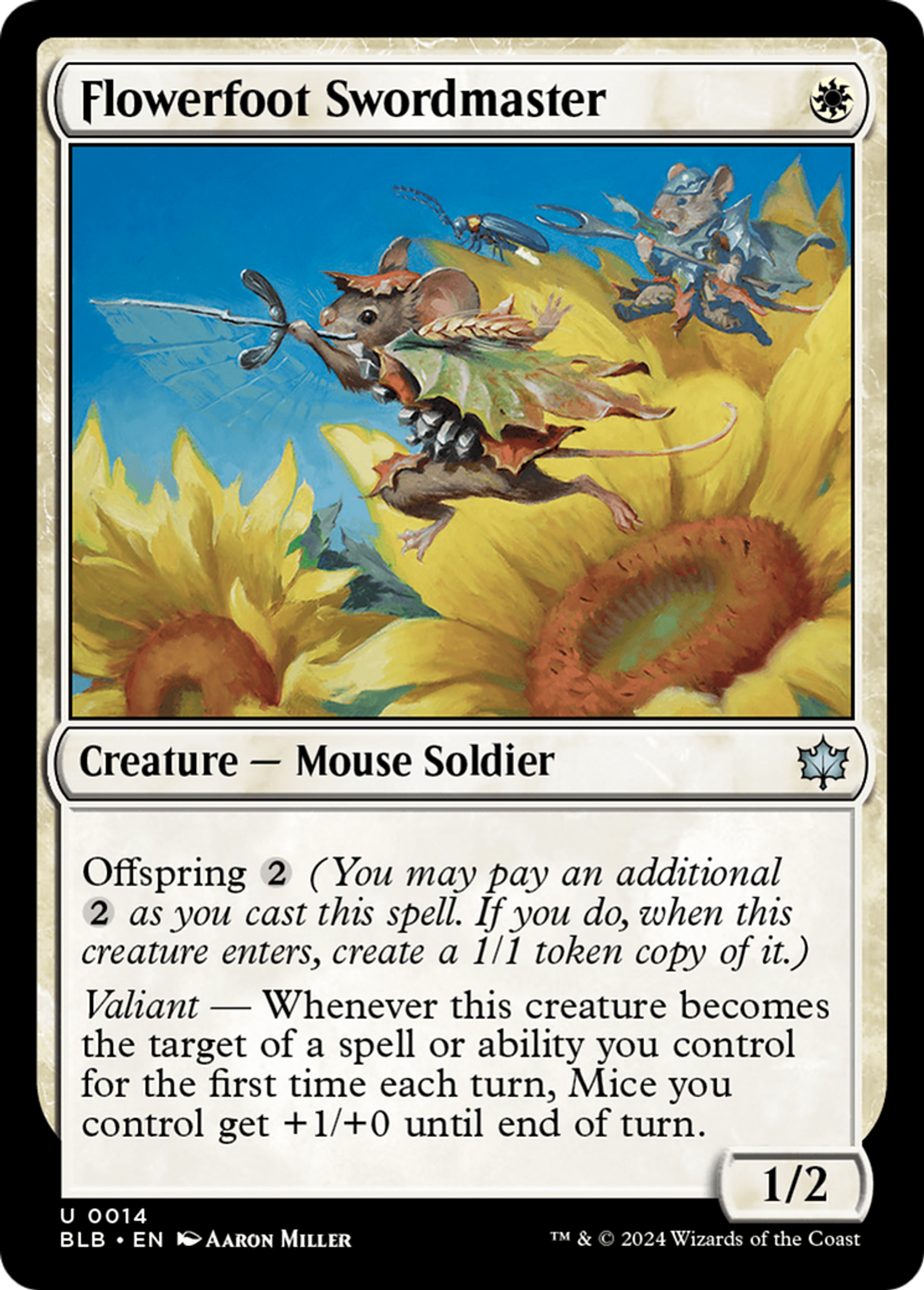 Flowerfoot Swordmaster — Bloomburrow — Magic: The Gathering