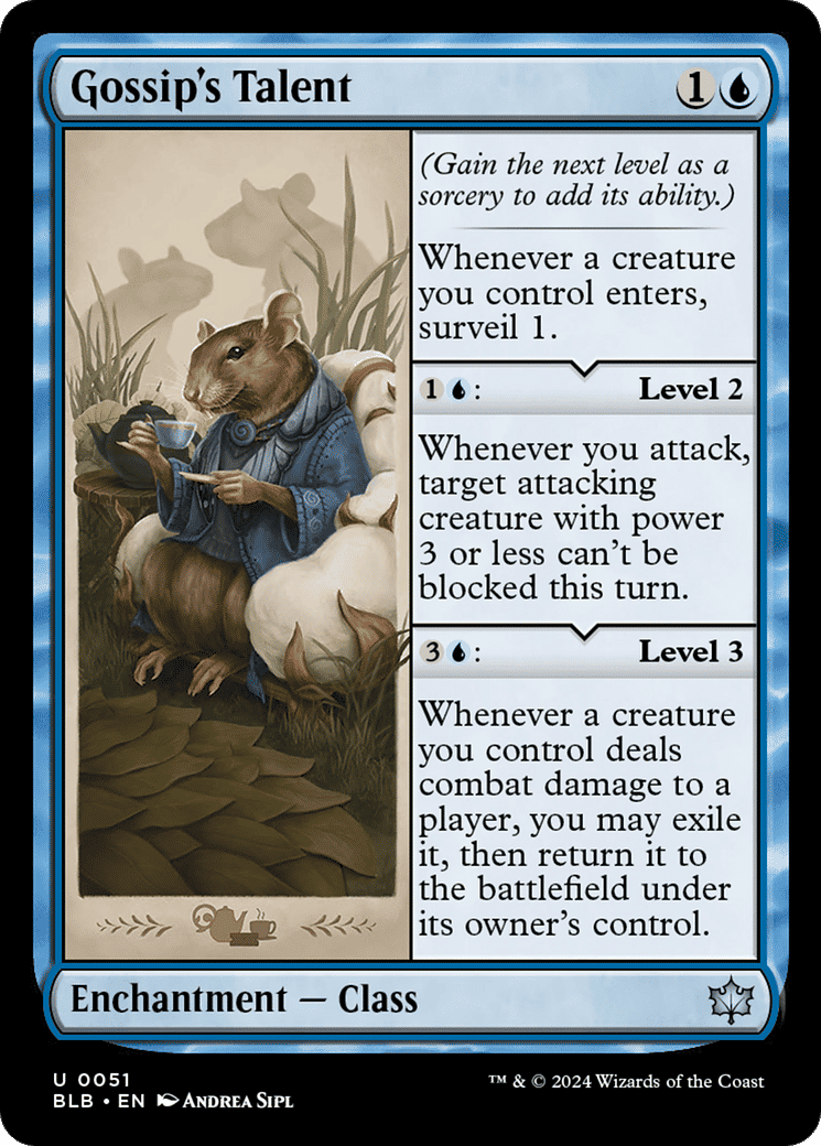 Gossip's Talent — Bloomburrow — Magic: The Gathering