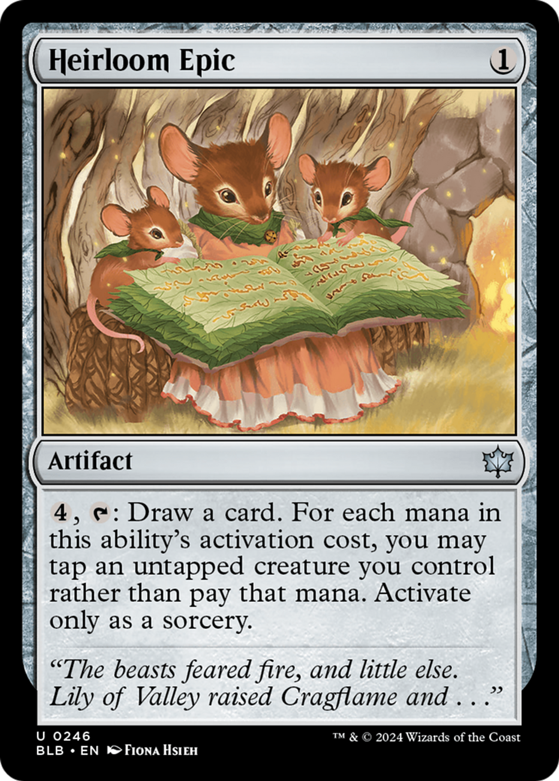 Épopée d'héritage — Bloomburrow — Magic: The Gathering