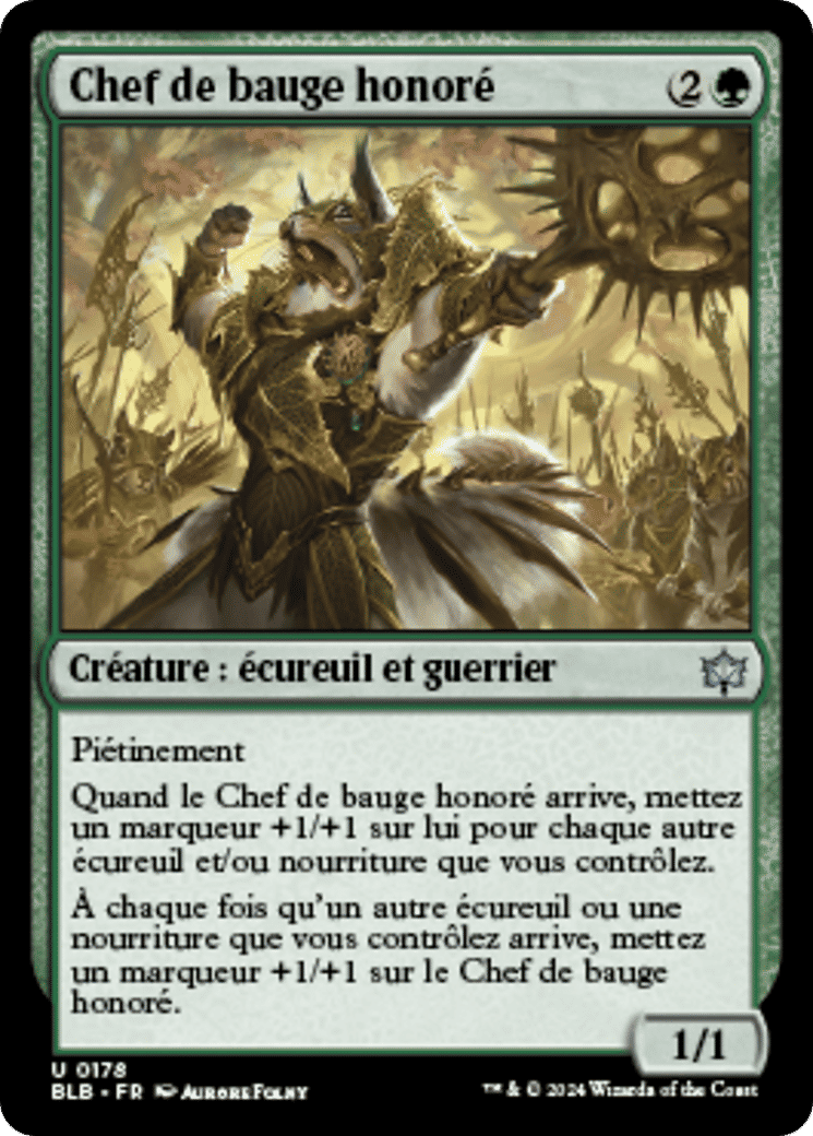 Chef de bauge honoré — Bloomburrow — Magic: The Gathering