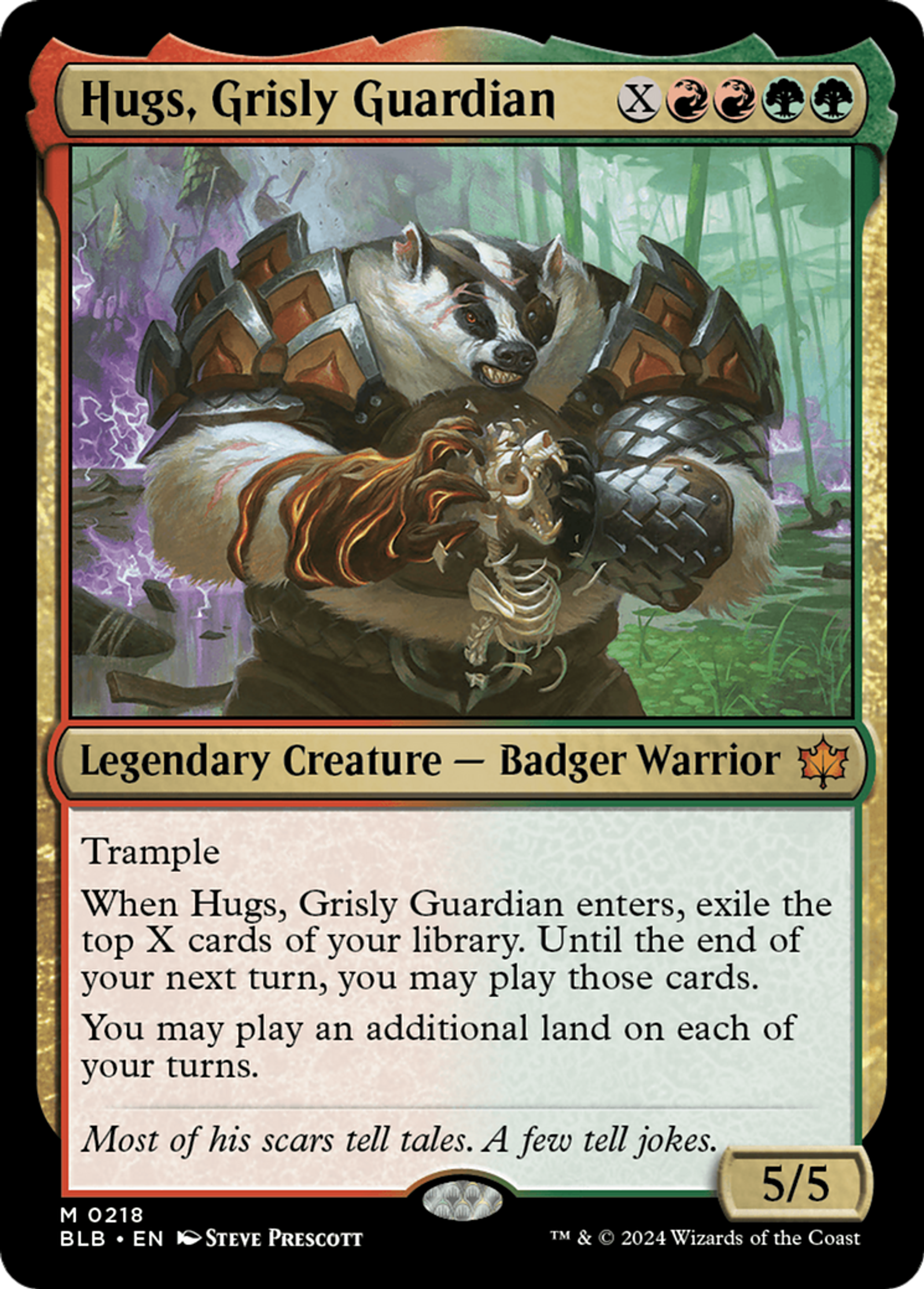 Hugs, Grisly Guardian — Bloomburrow — Magic: The Gathering