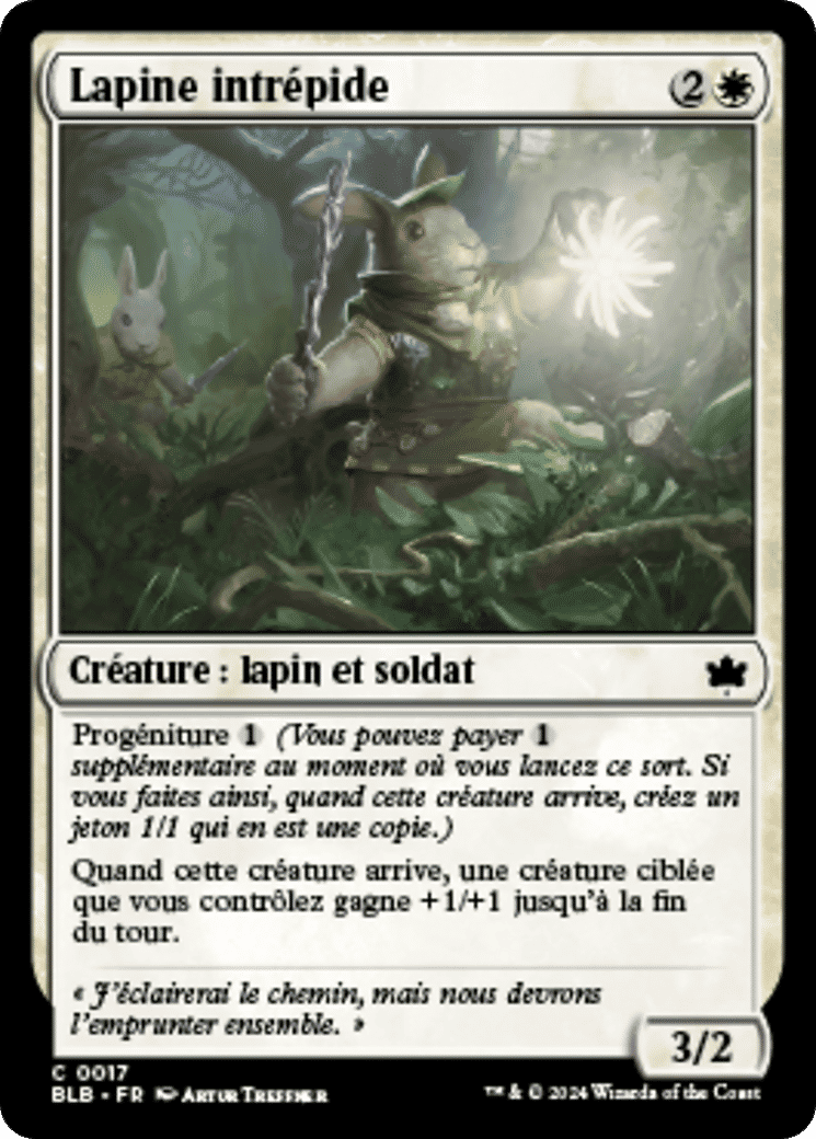 Lapine intrépide — Bloomburrow — Magic: The Gathering