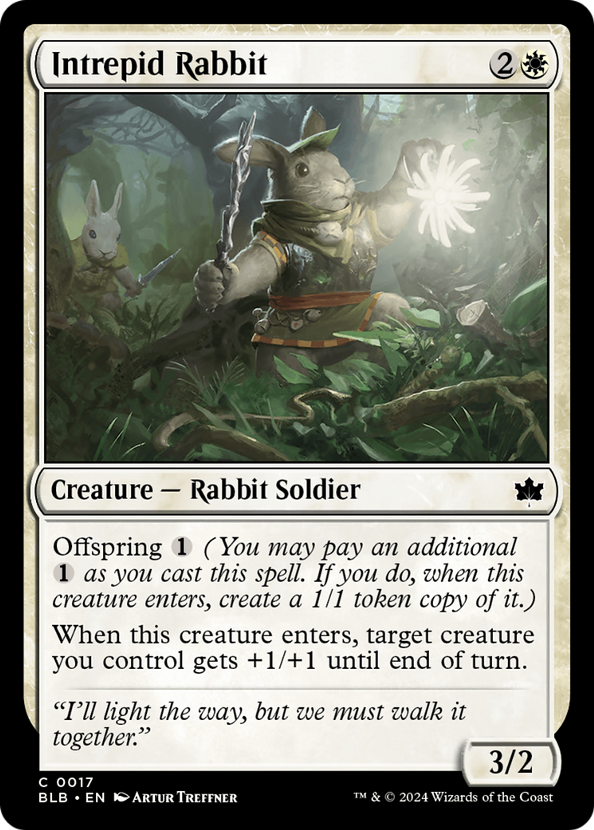 Intrepid Rabbit — Bloomburrow — Magic: The Gathering