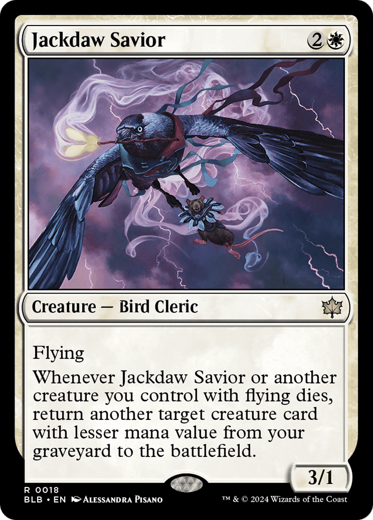 Jackdaw Savior — Bloomburrow — Magic: The Gathering